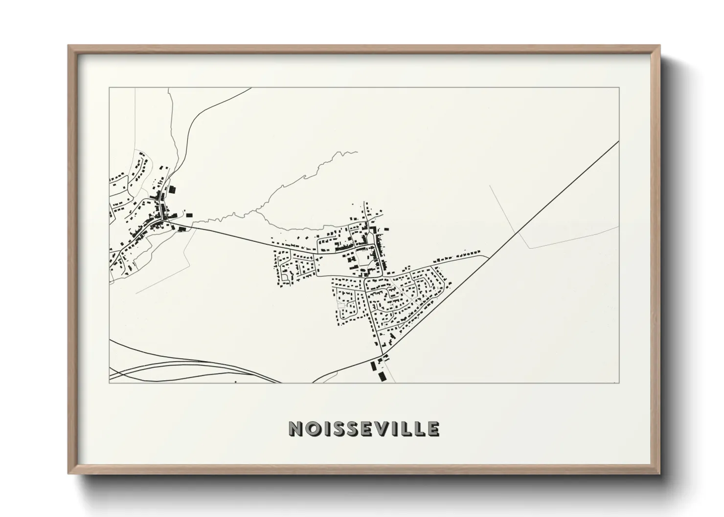 Une affiche de carte sur Noisseville