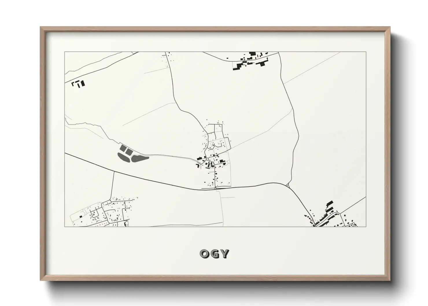 Une affiche de carte sur Ogy