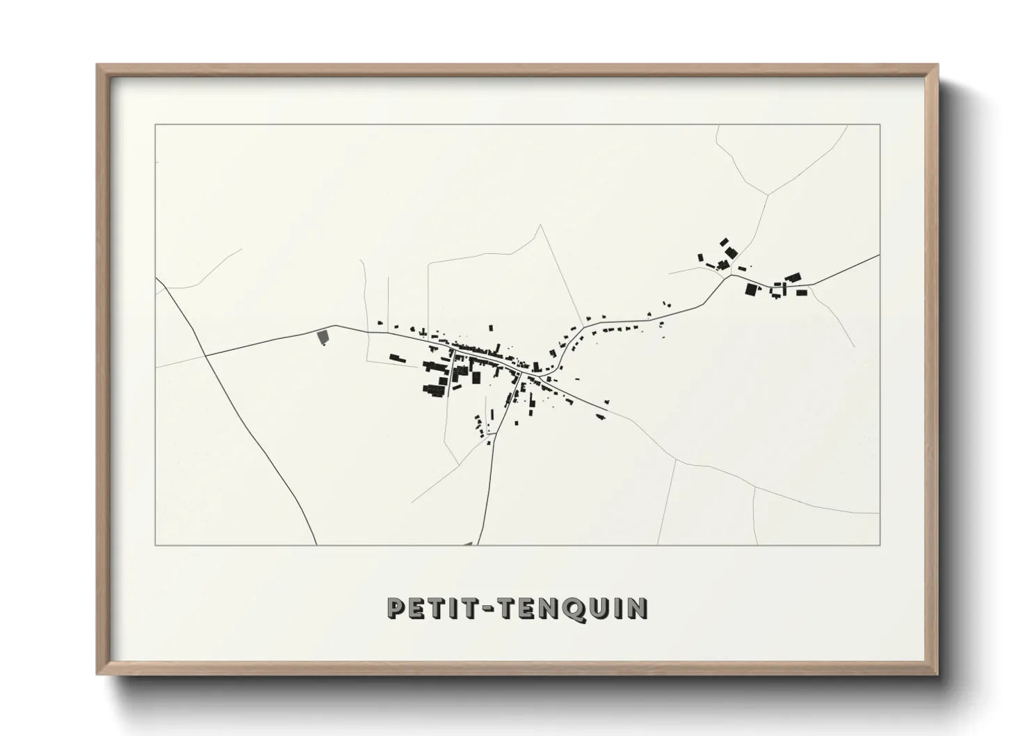 Une affiche de carte sur Petit-Tenquin