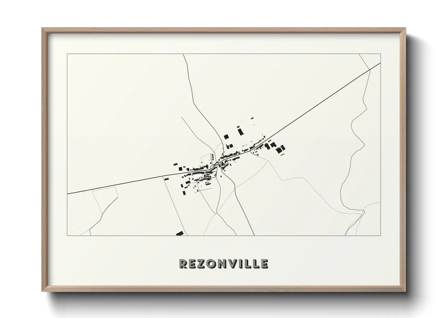 Une affiche de carte sur Rezonville