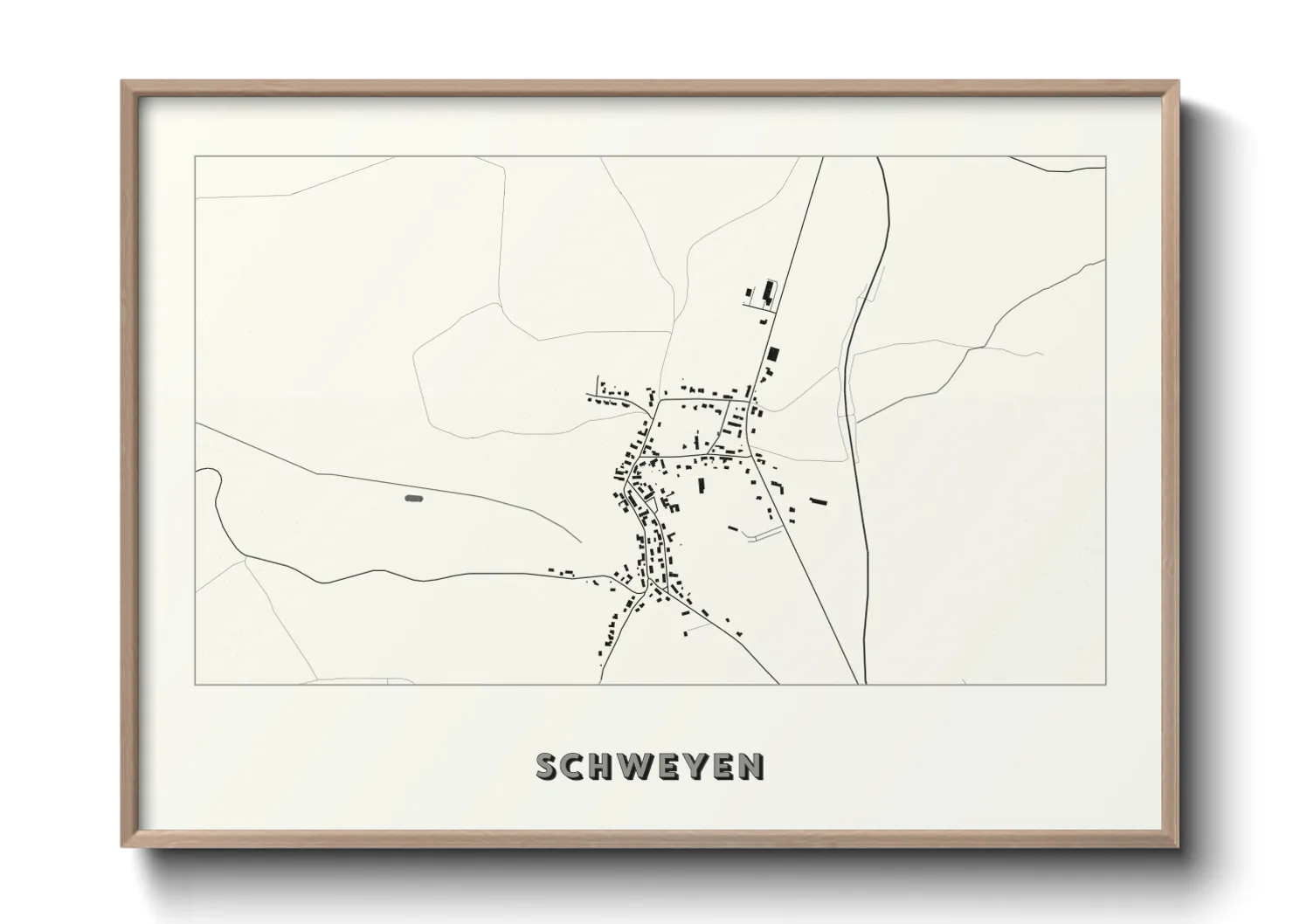 Une affiche de carte sur Schweyen