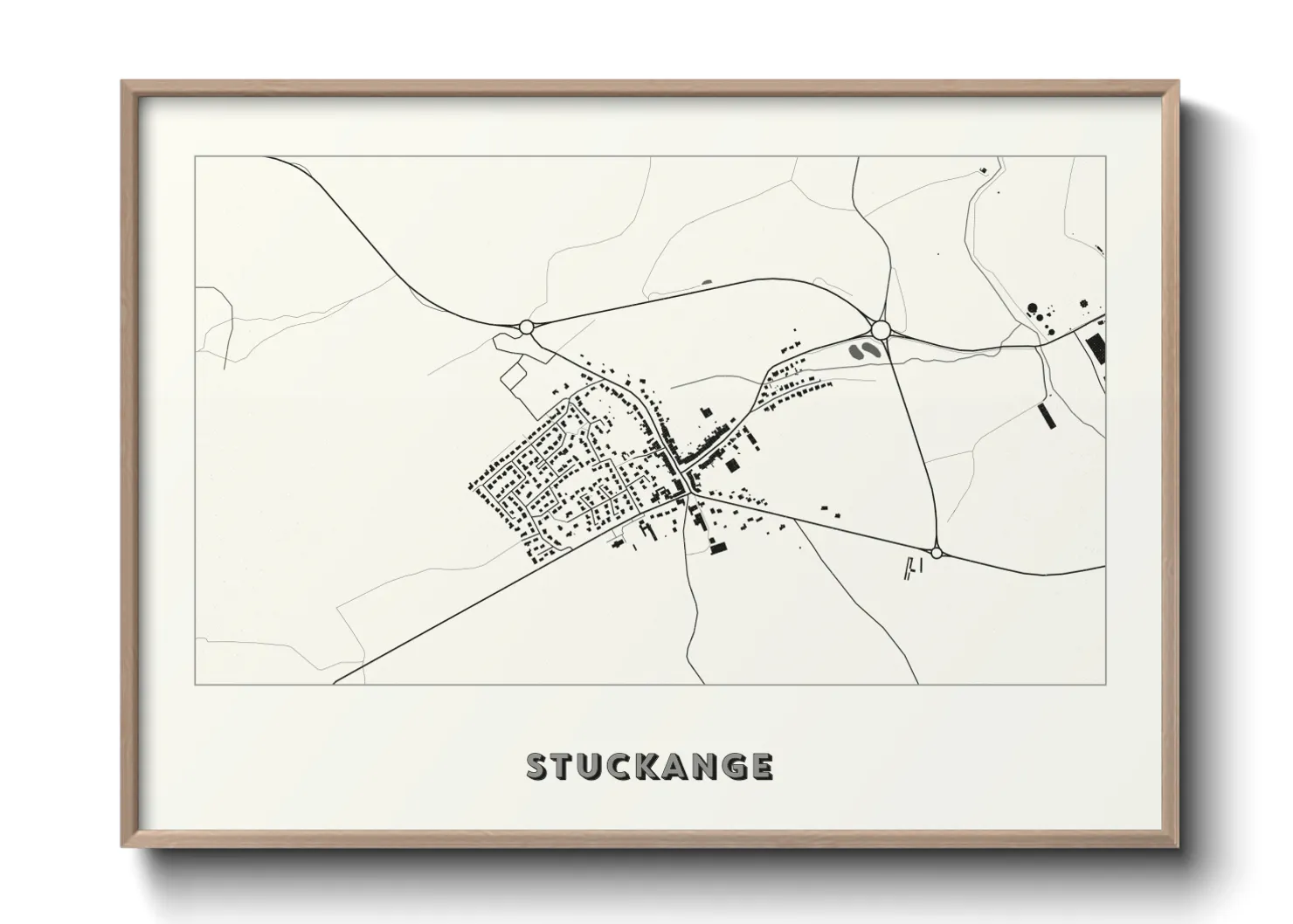 Une affiche de carte sur Stuckange