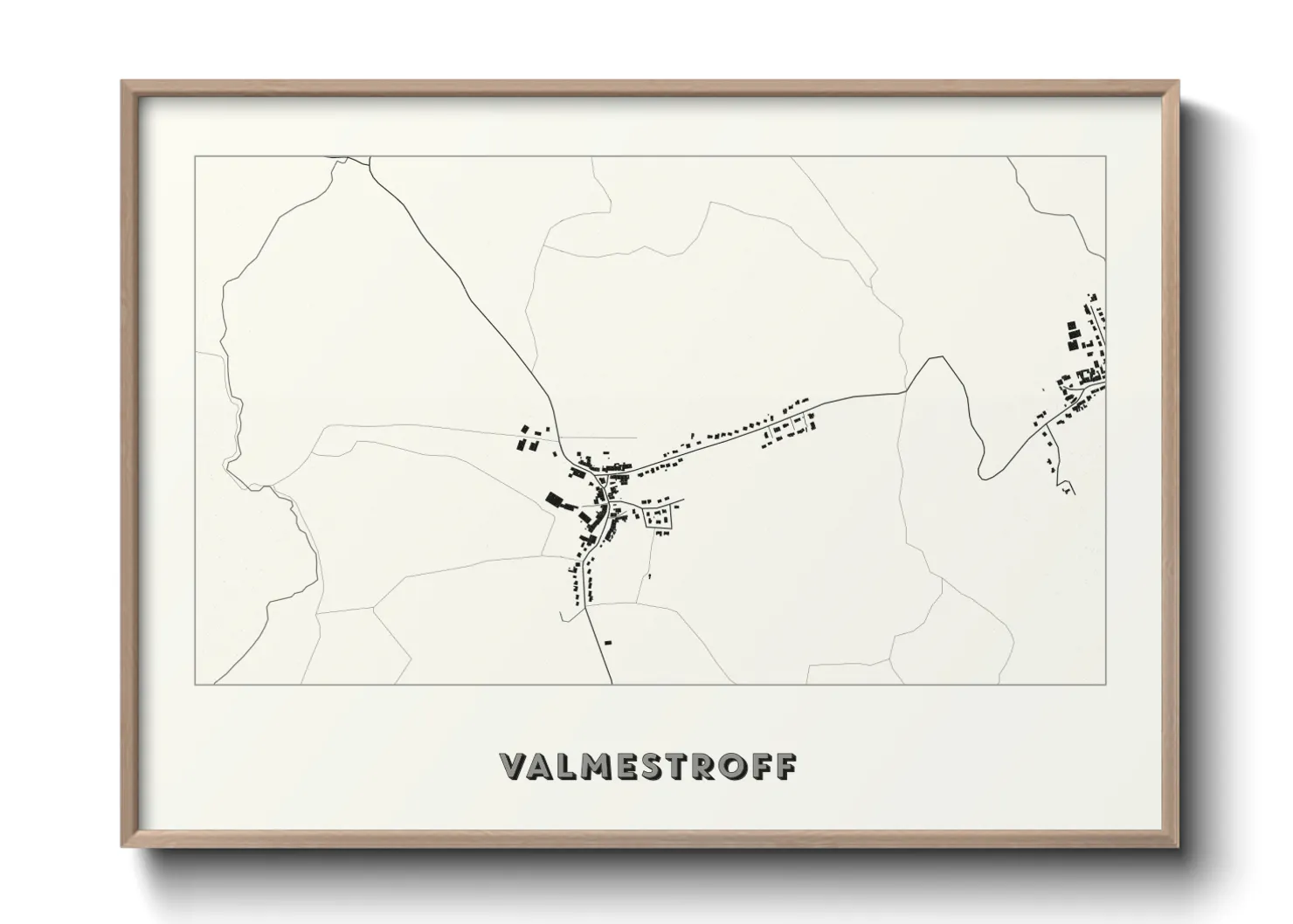 Une affiche de carte sur Valmestroff