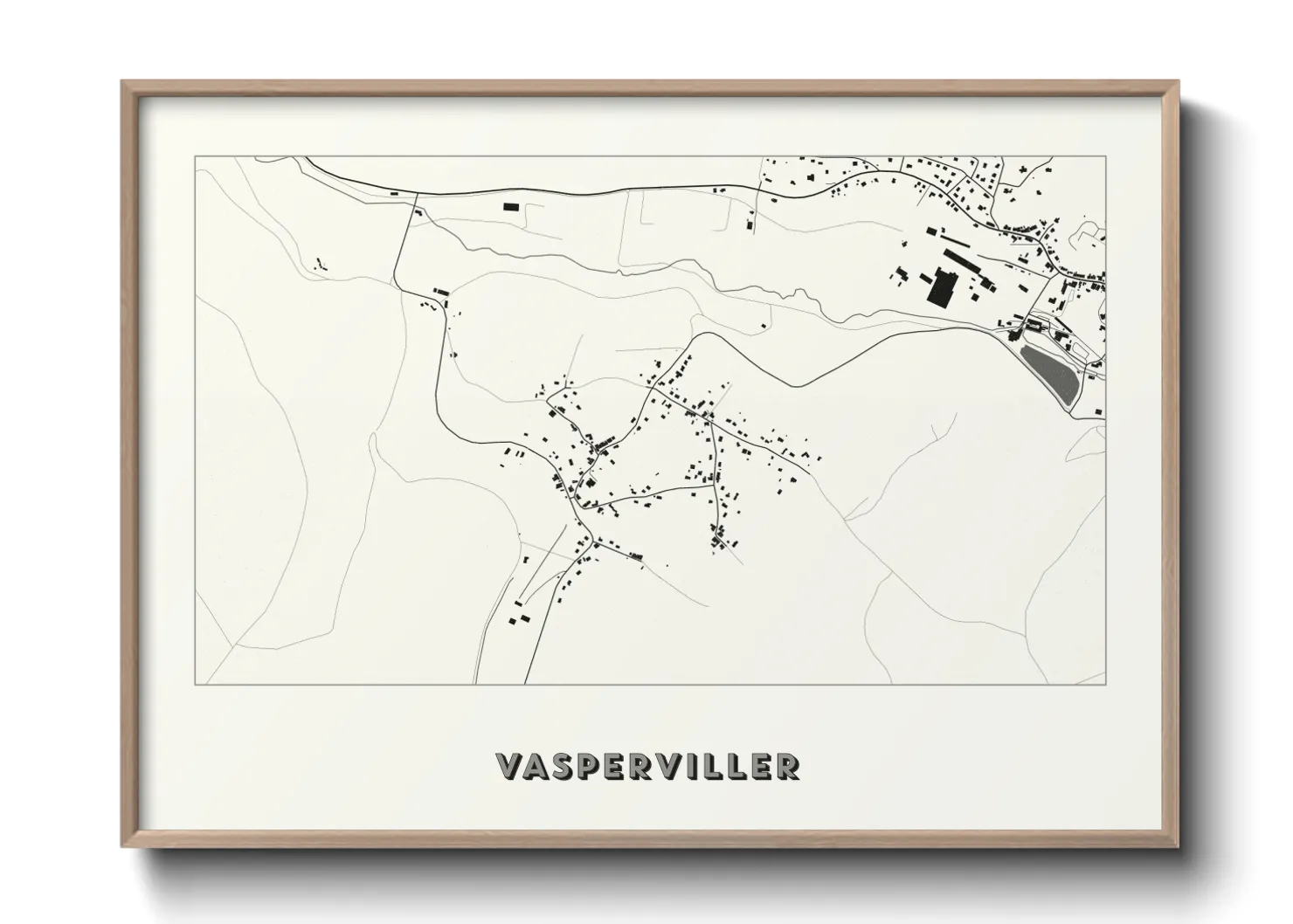 Une affiche de carte sur Vasperviller
