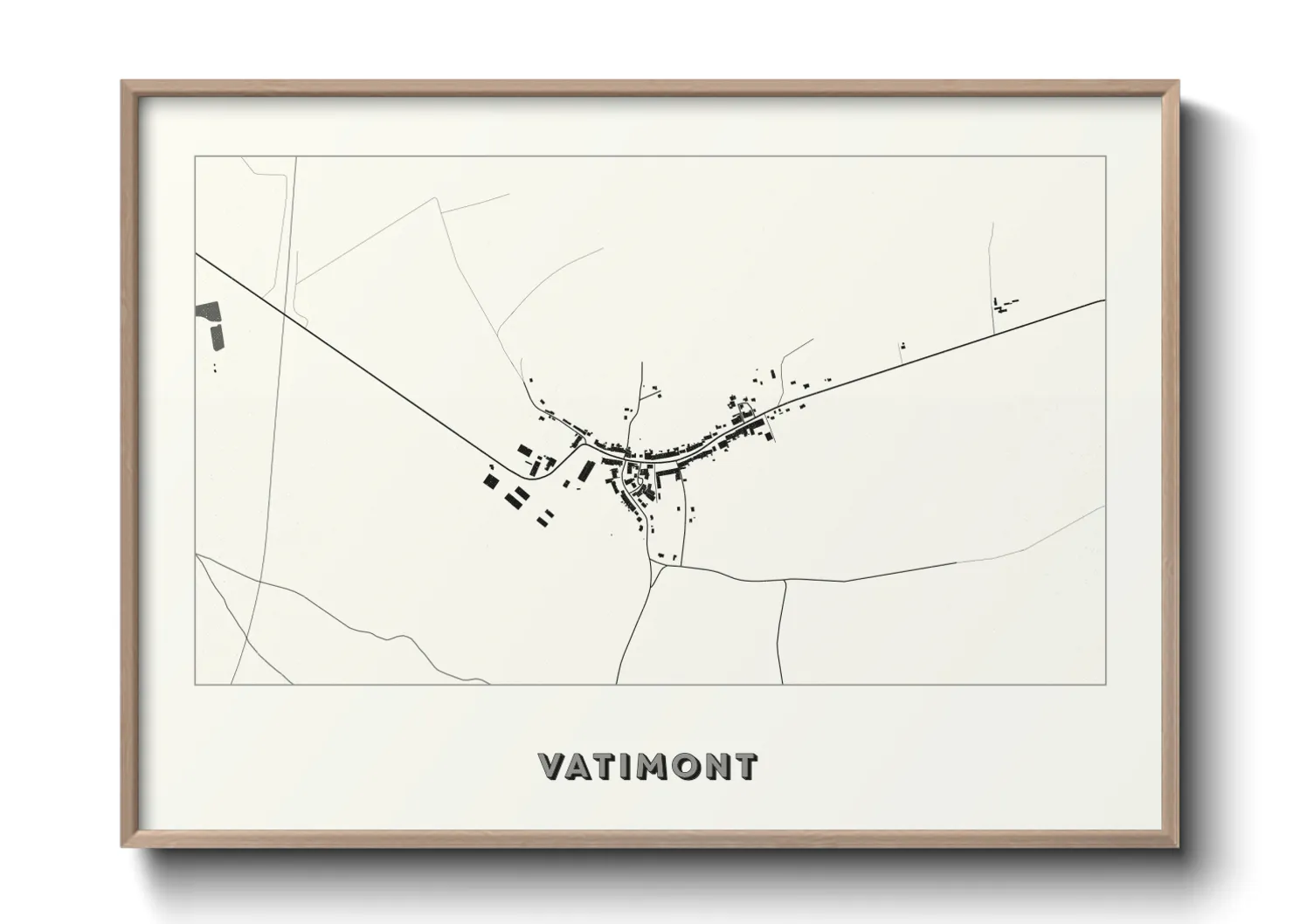 Une affiche de carte sur Vatimont