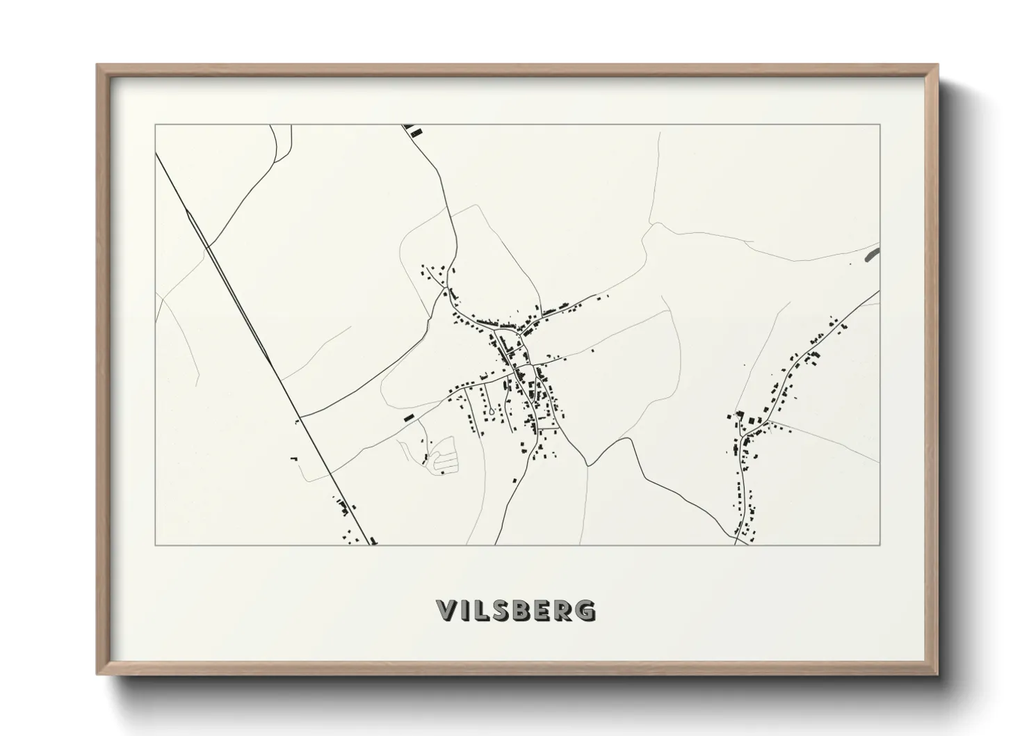 Une affiche de carte sur Vilsberg