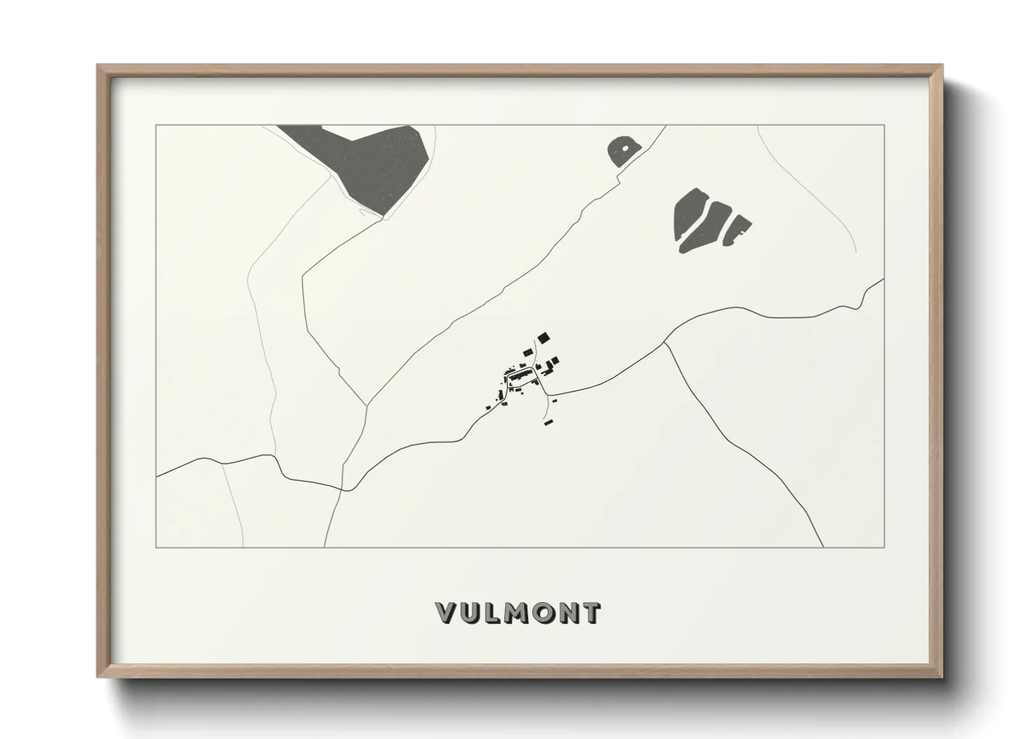 Une affiche de carte sur Vulmont