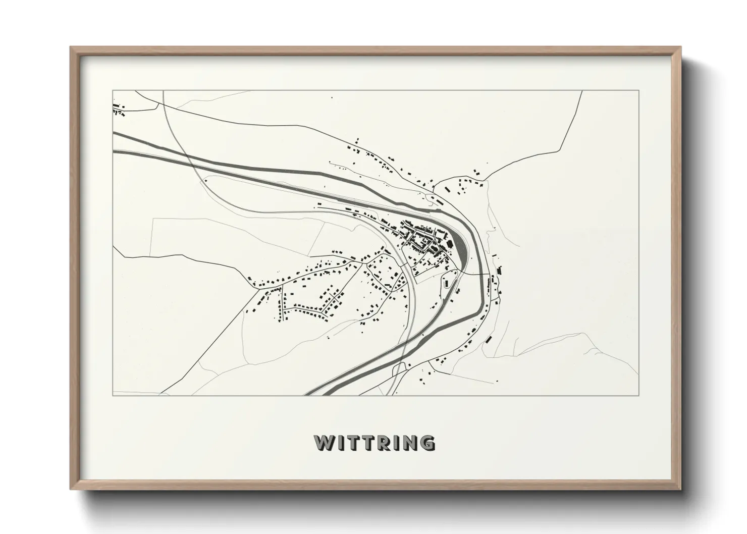Une affiche de carte sur Wittring