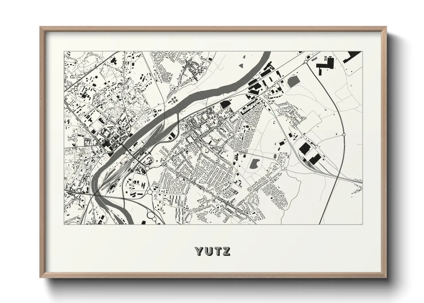 Une affiche de carte sur Yutz
