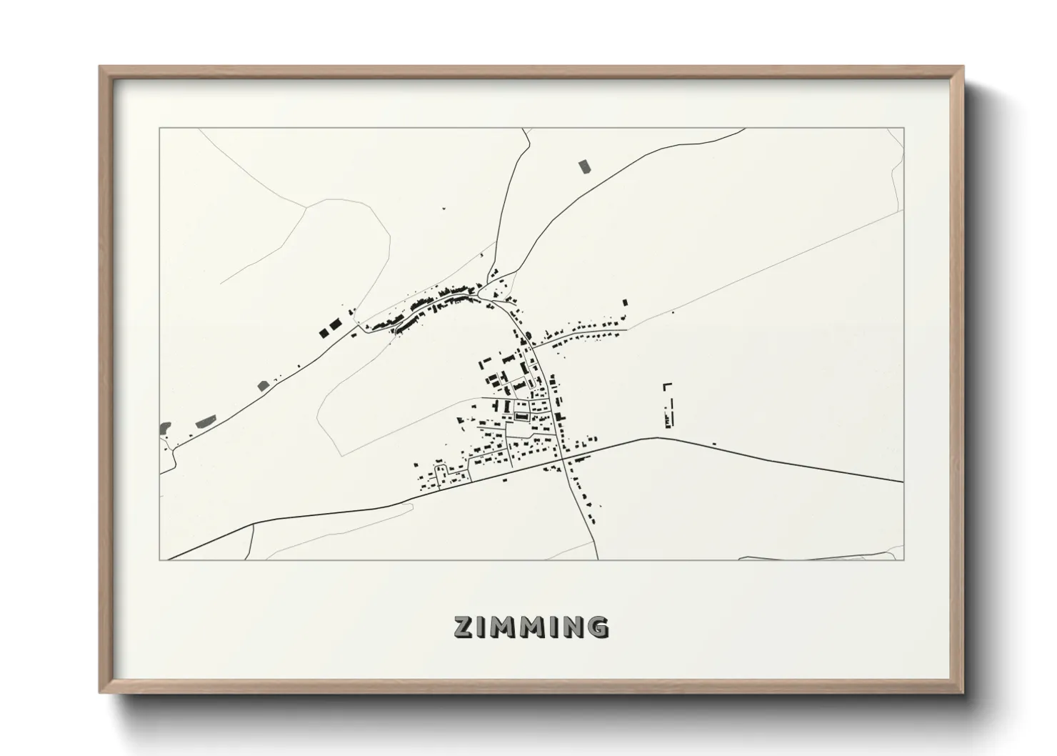 Une affiche de carte sur Zimming