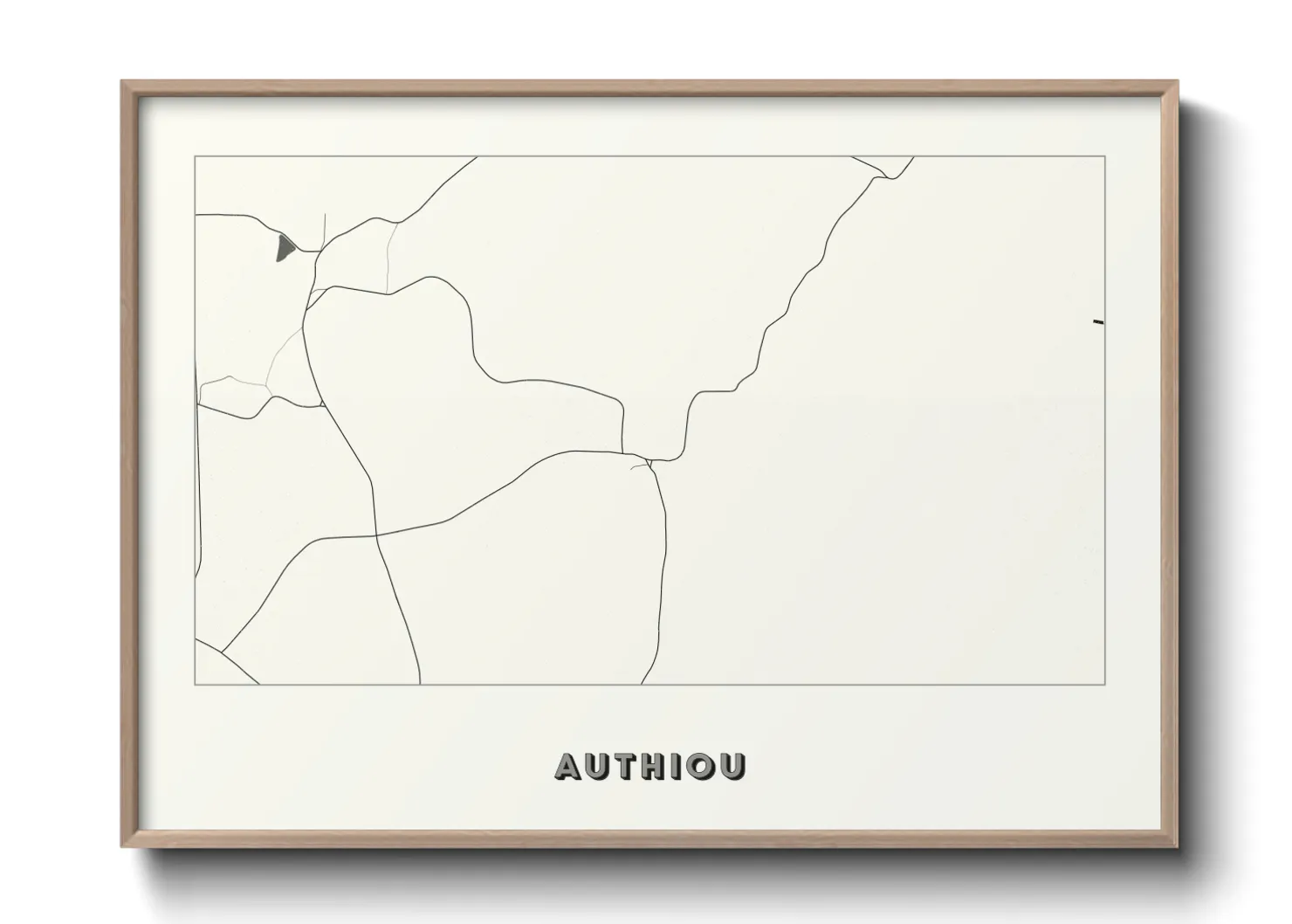 Une affiche de carte sur Authiou