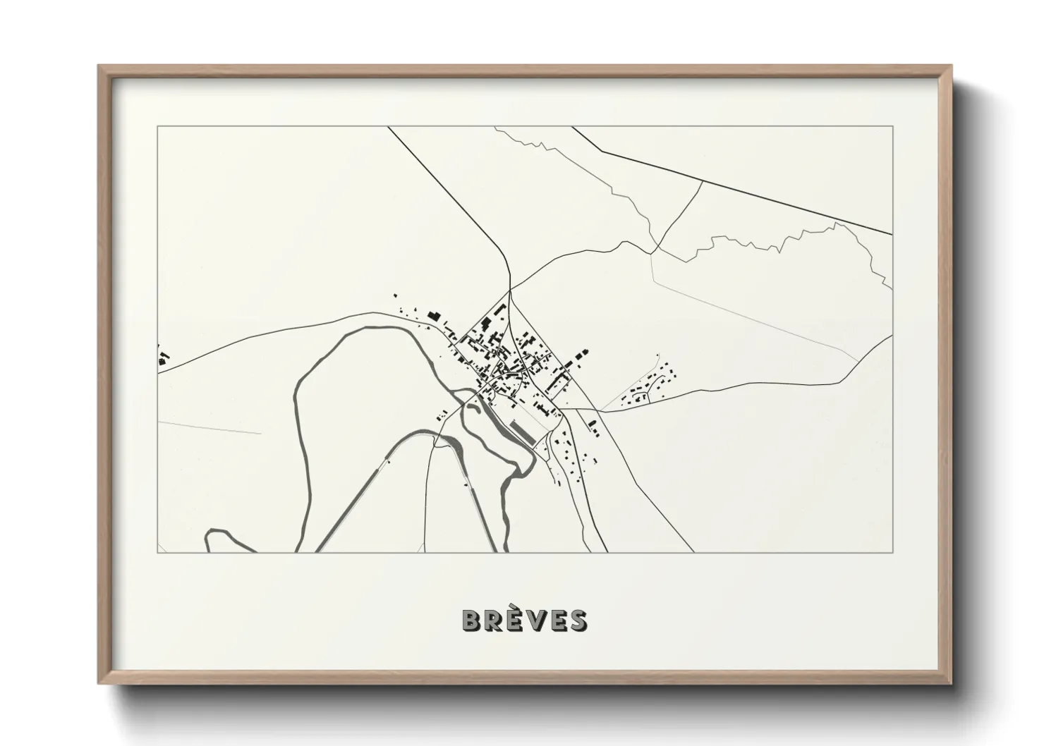 Une affiche de carte sur Brèves