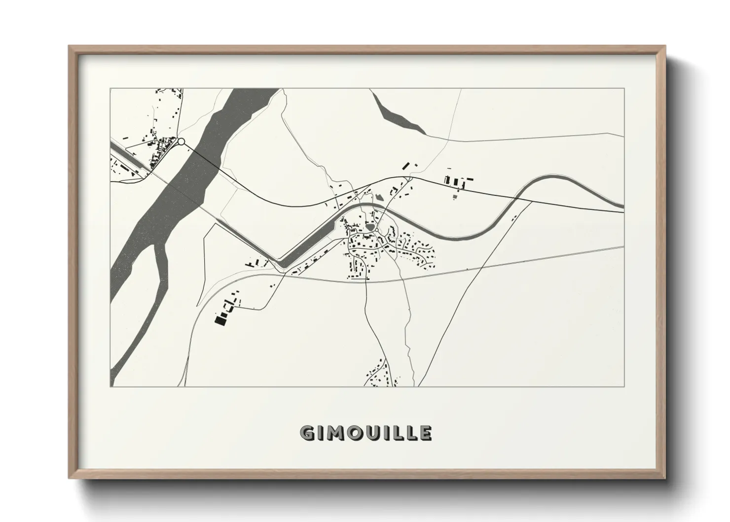 Une affiche de carte sur Gimouille