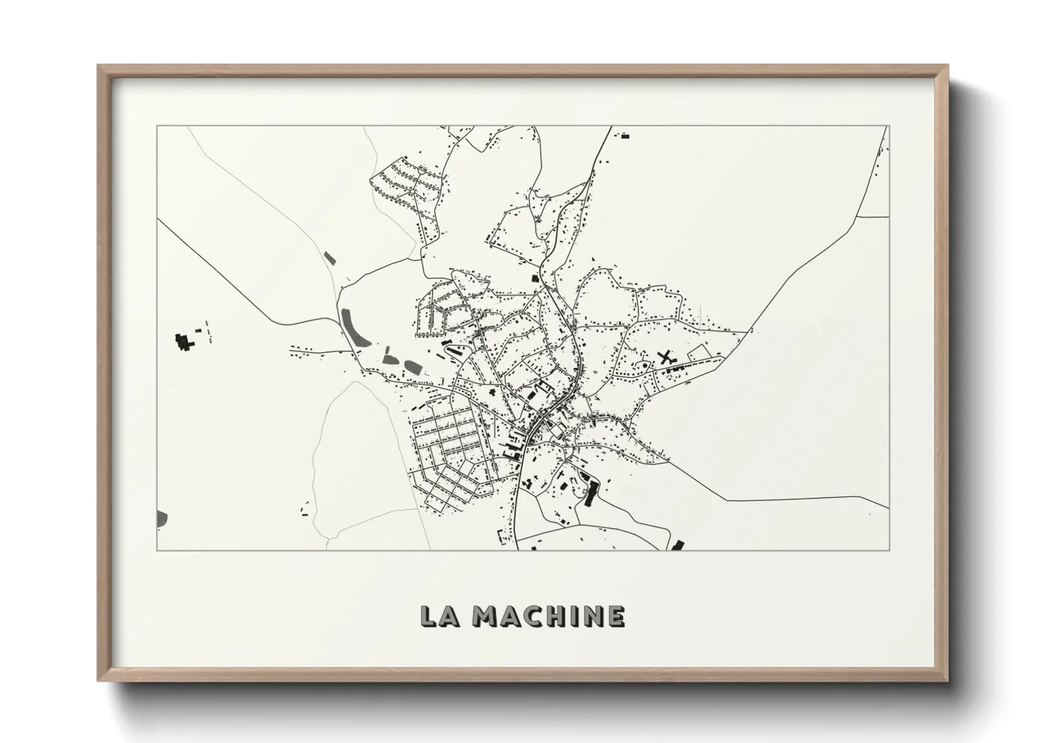 Une affiche de carte sur La Machine