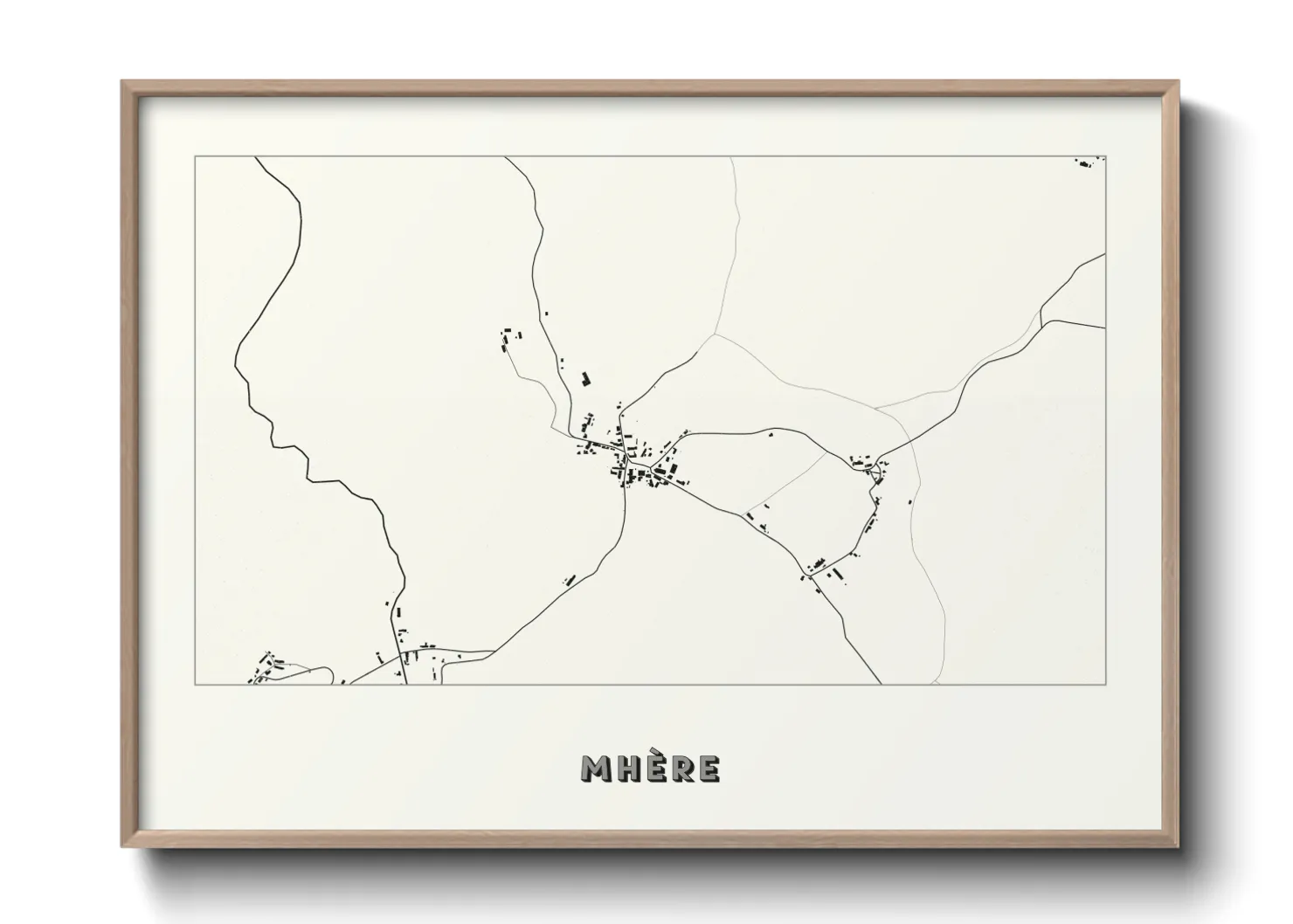 Une affiche de carte sur Mhère