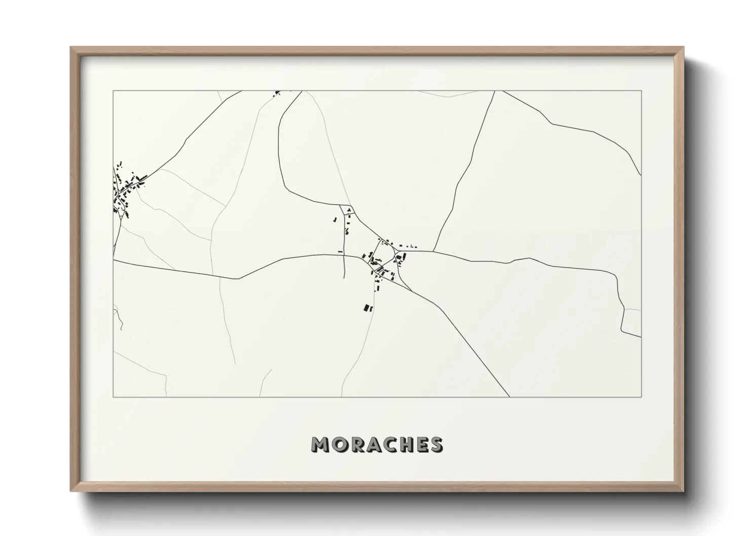 Une affiche de carte sur Moraches
