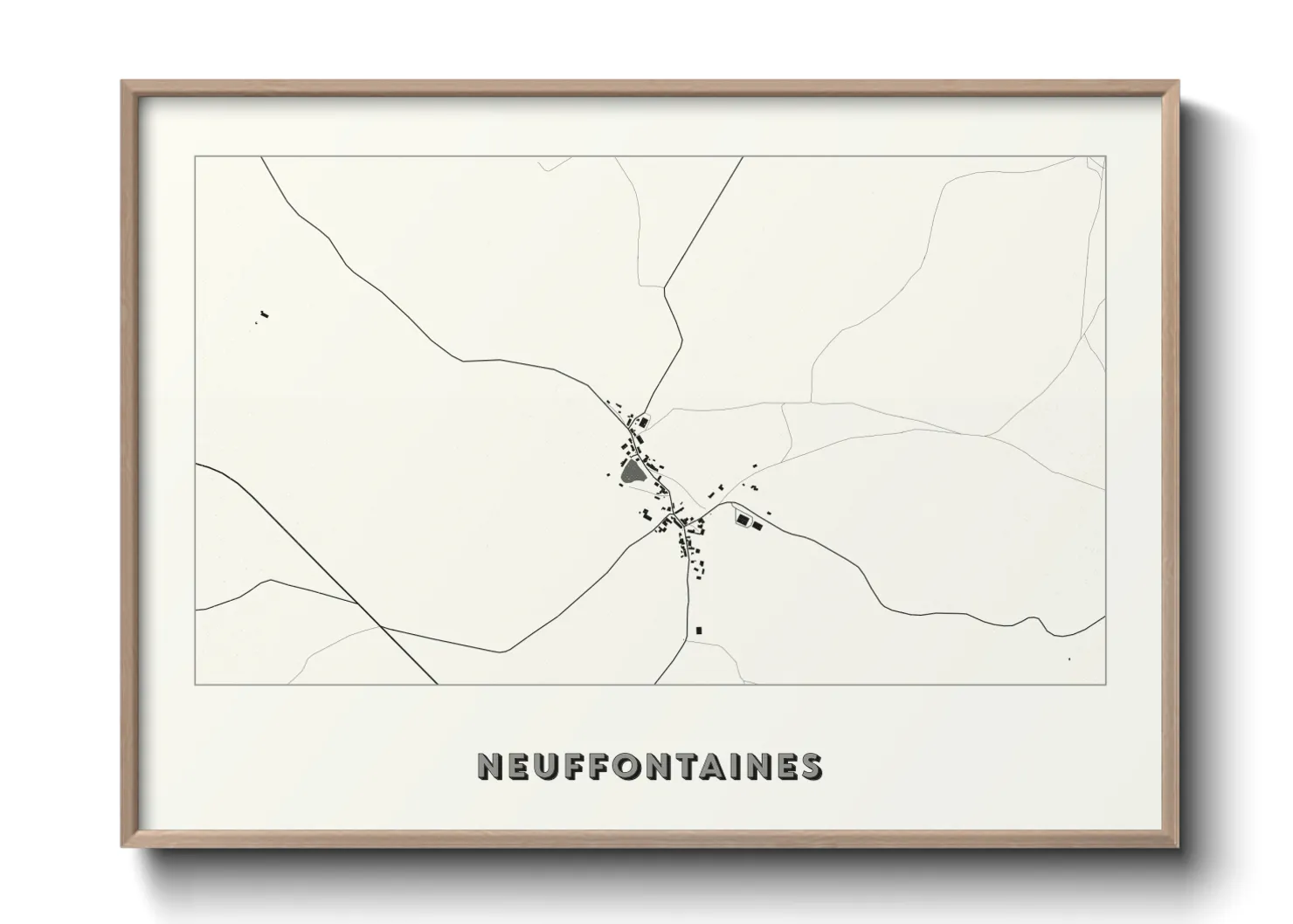 Une affiche de carte sur Neuffontaines