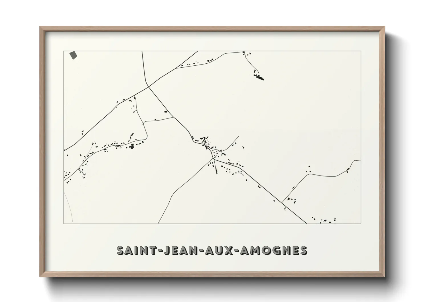 Une affiche de carte sur Saint-Jean-aux-Amognes