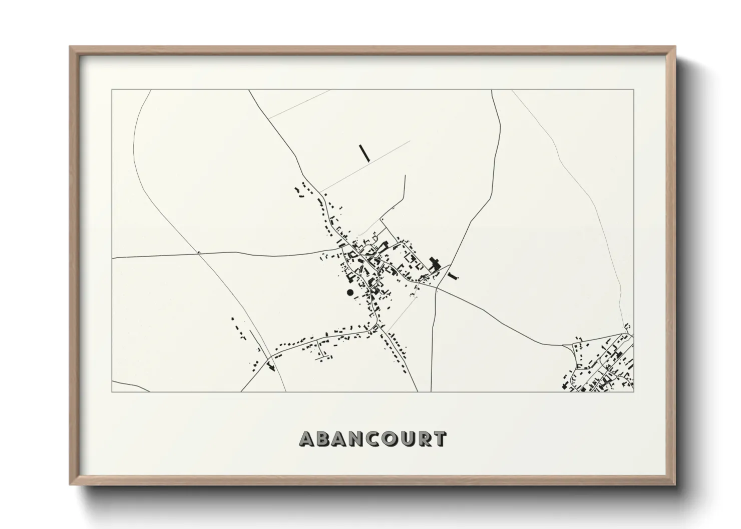 Une affiche de carte sur Abancourt
