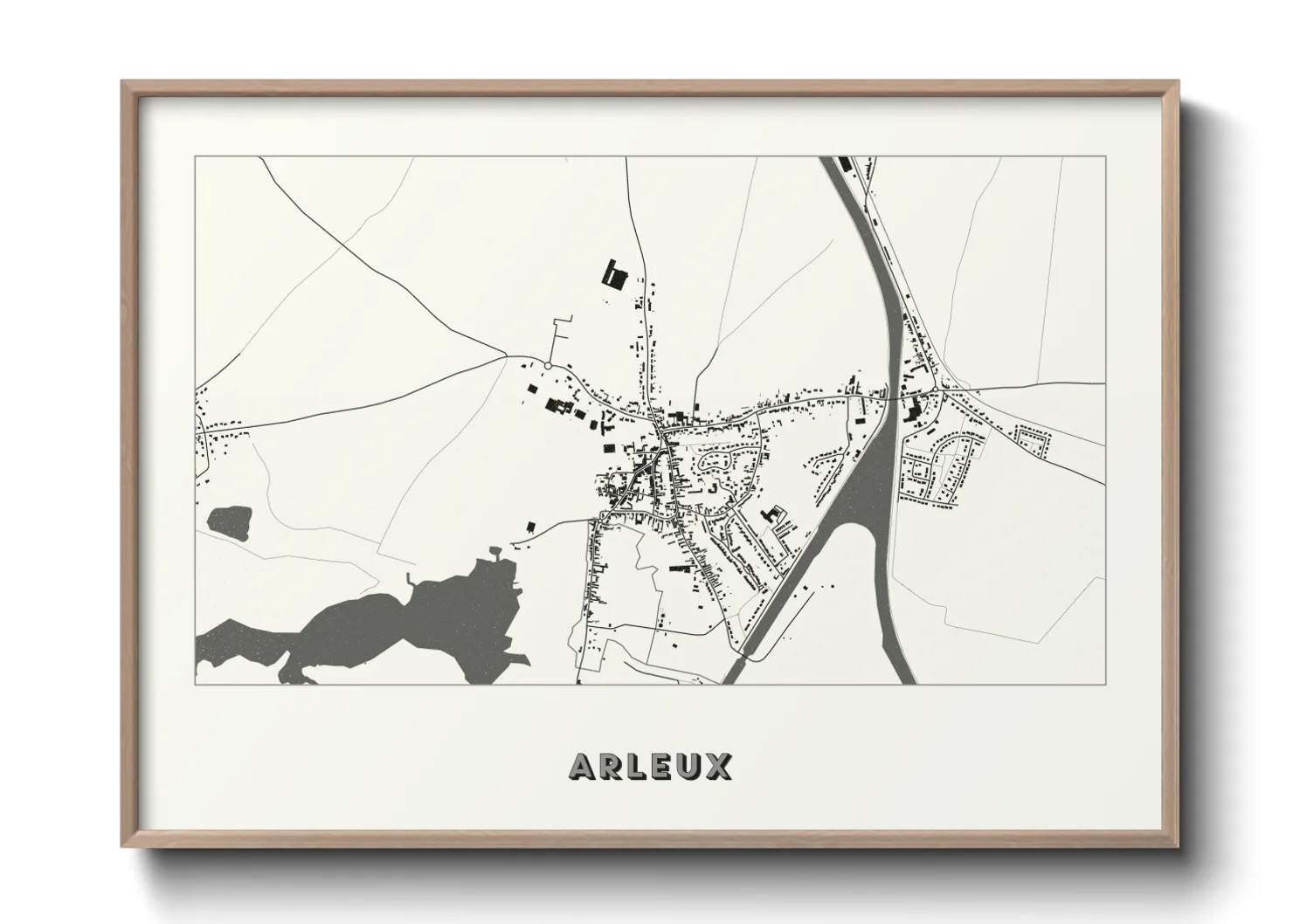 Une affiche de carte sur Arleux