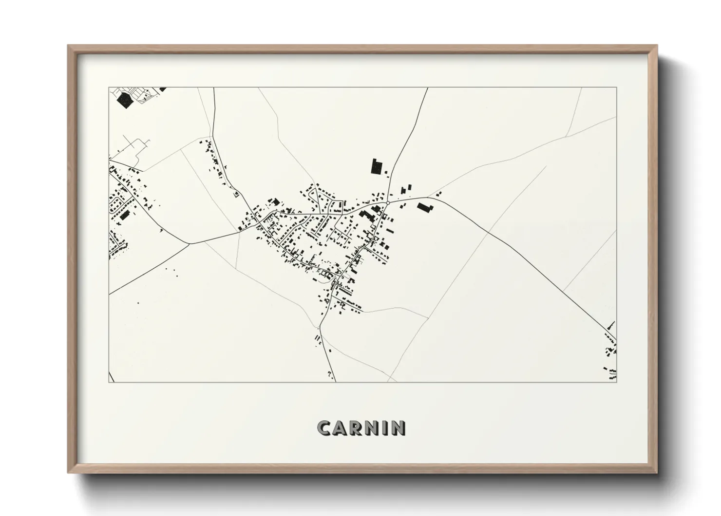 Une affiche de carte sur Carnin