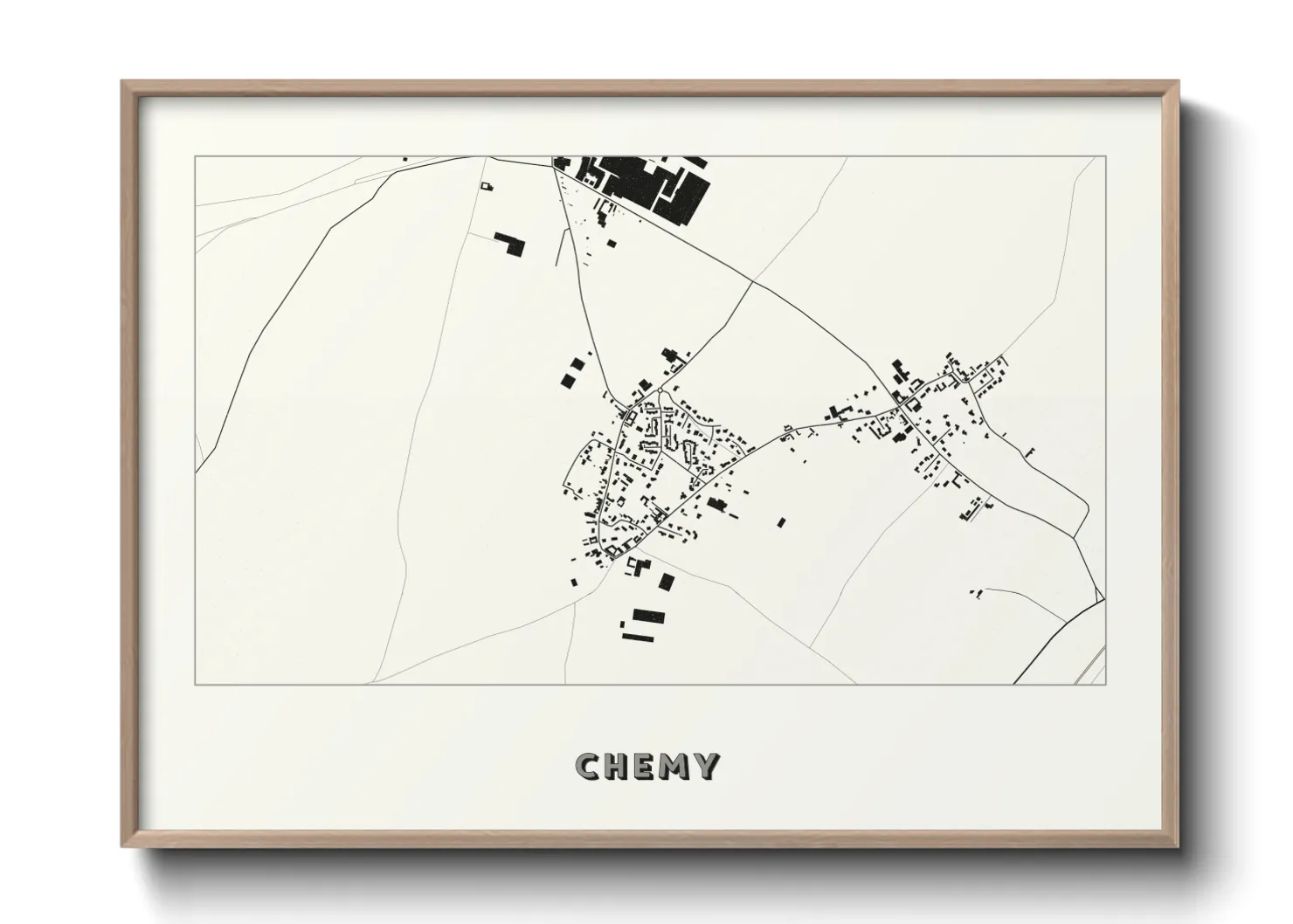 Une affiche de carte sur Chemy