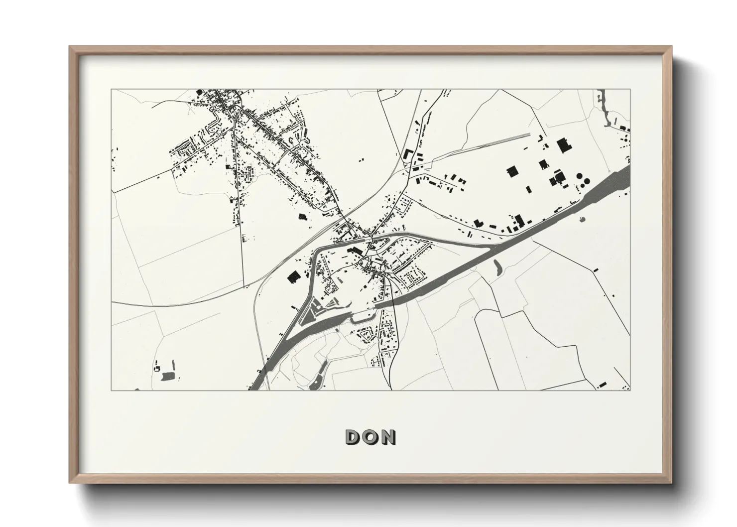 Une affiche de carte sur Don