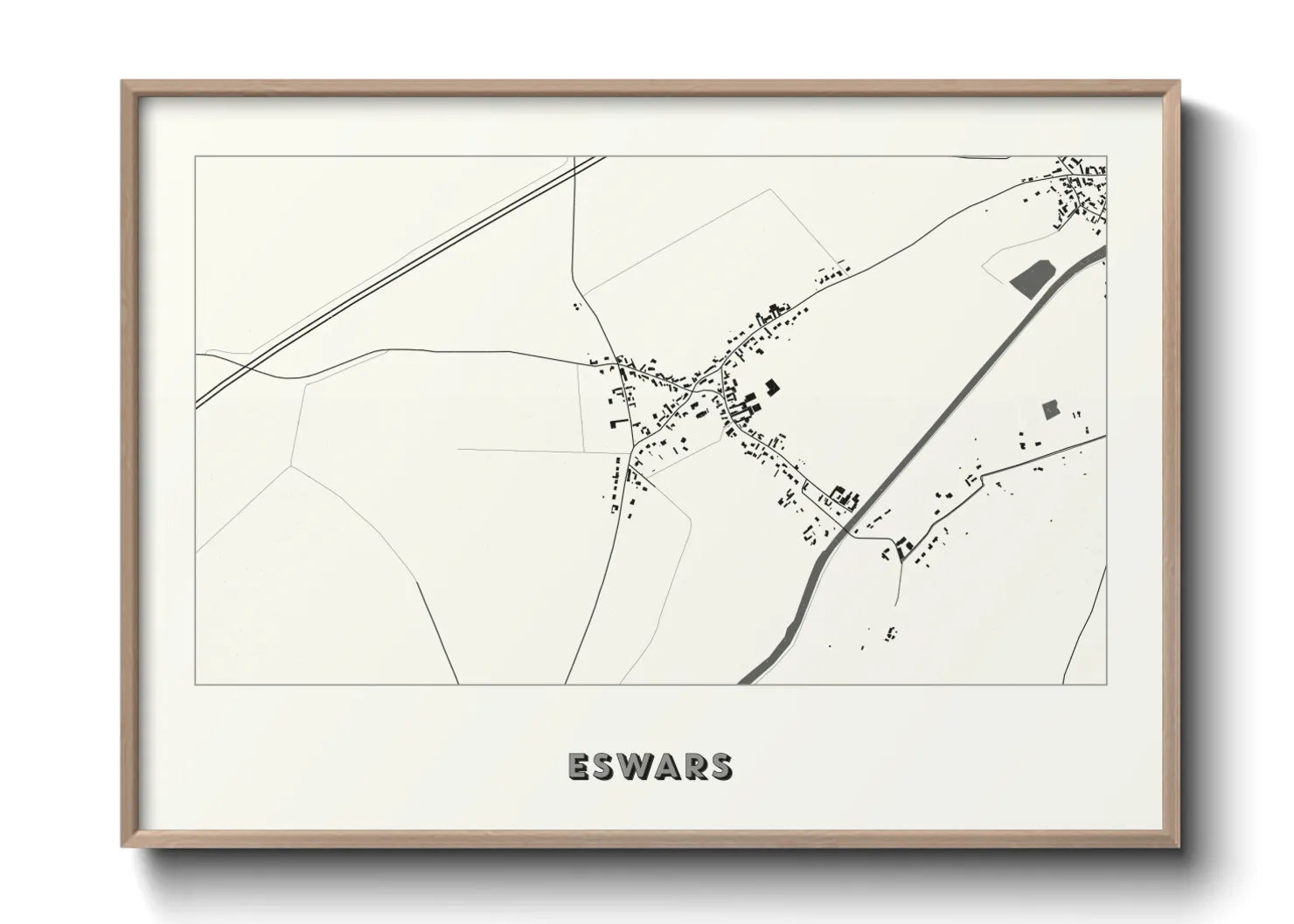 Une affiche de carte sur Eswars