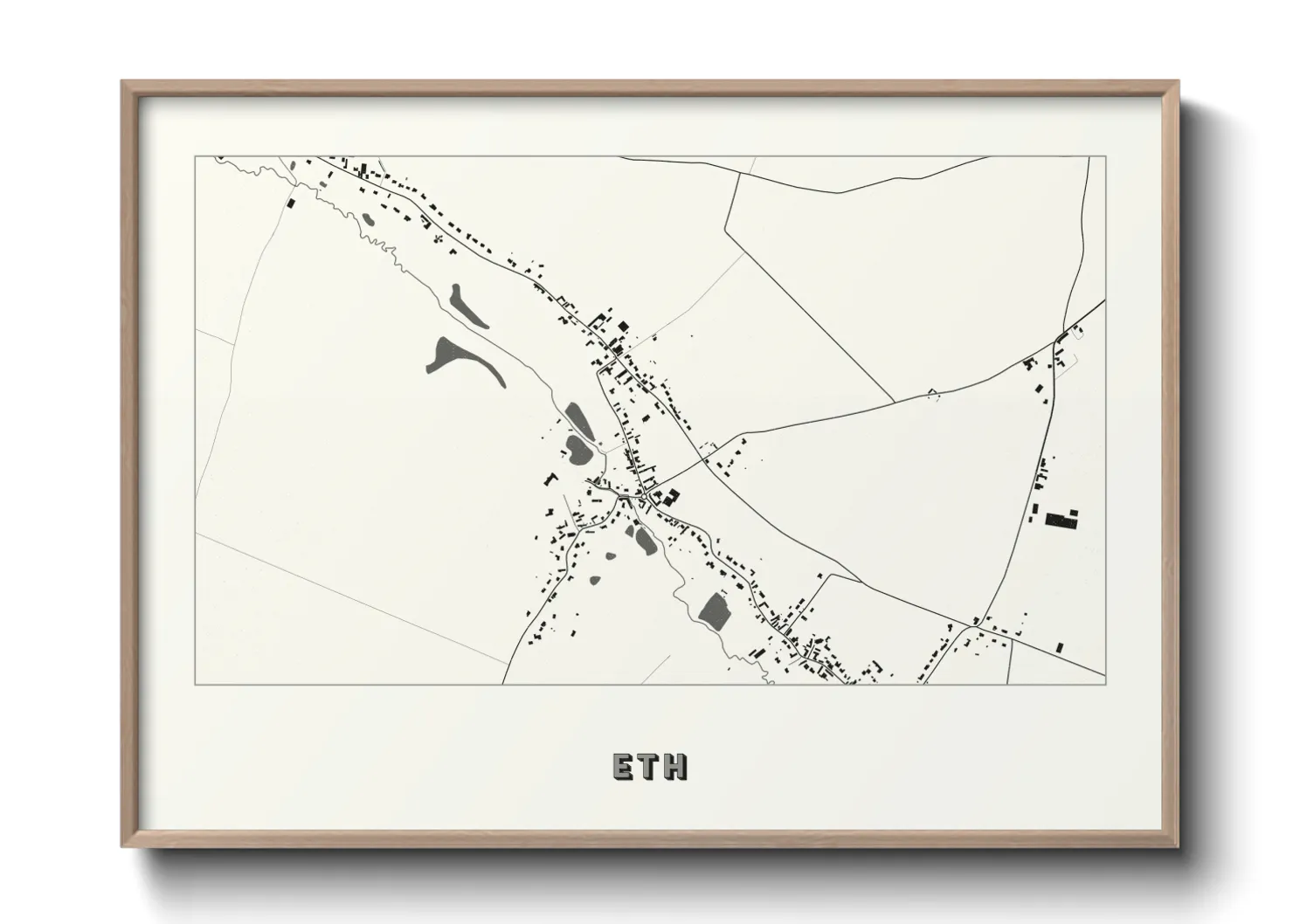 Une affiche de carte sur Eth