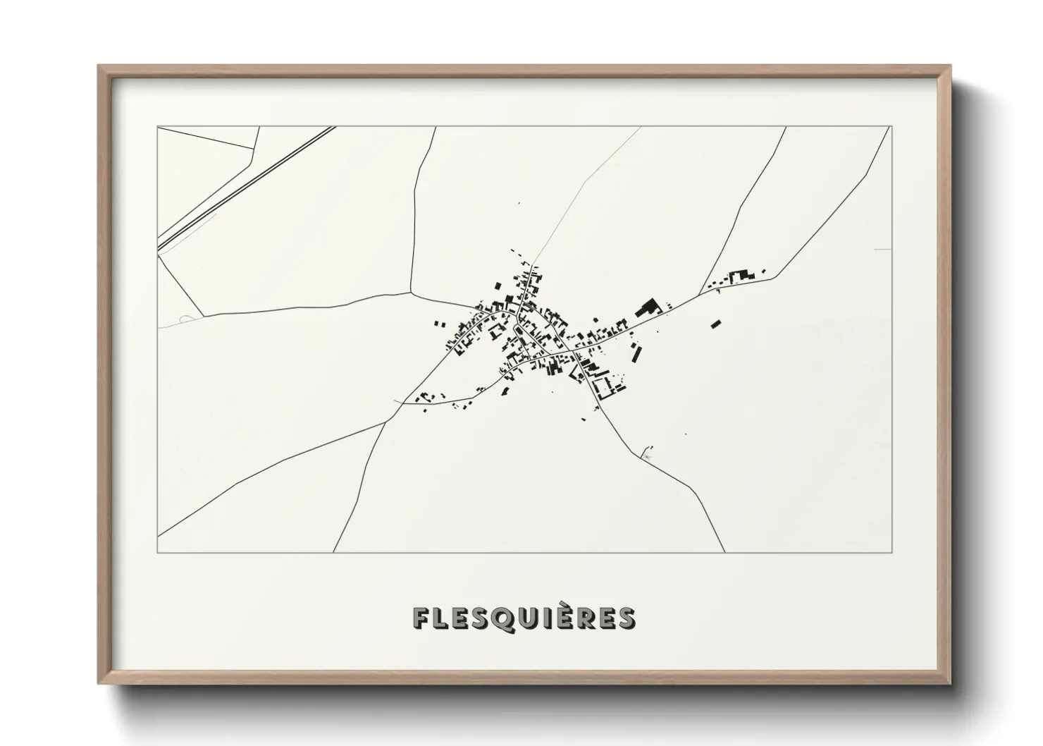 Une affiche de carte sur Flesquières