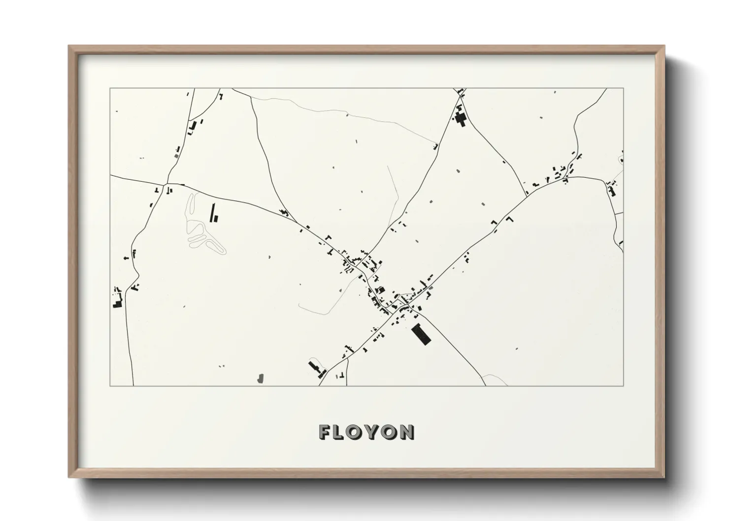 Une affiche de carte sur Floyon
