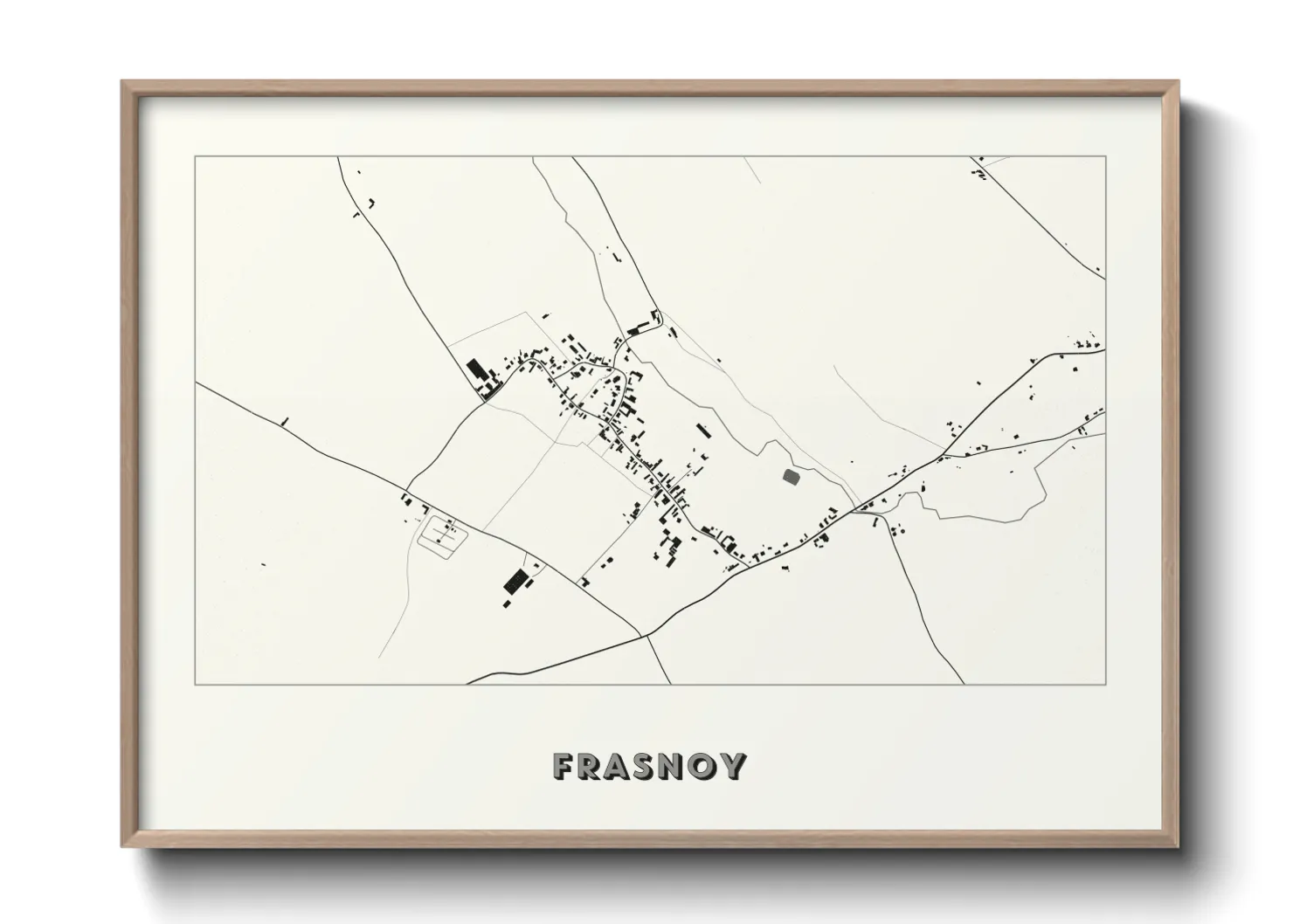 Une affiche de carte sur Frasnoy