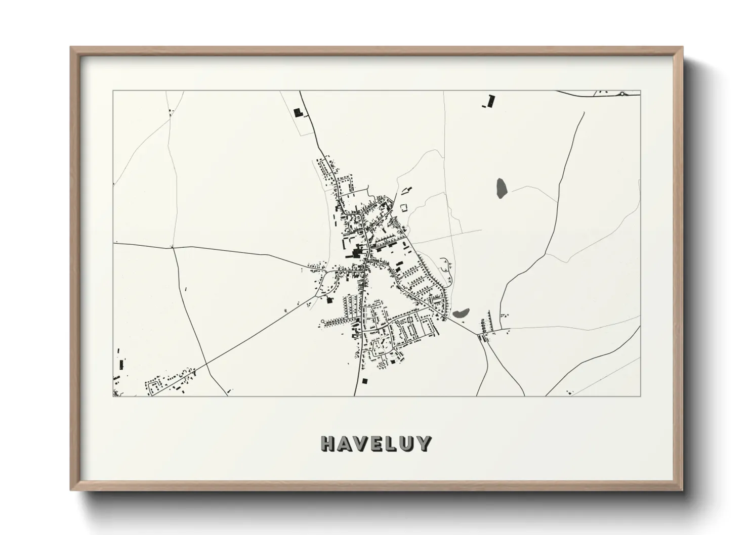 Une affiche de carte sur Haveluy