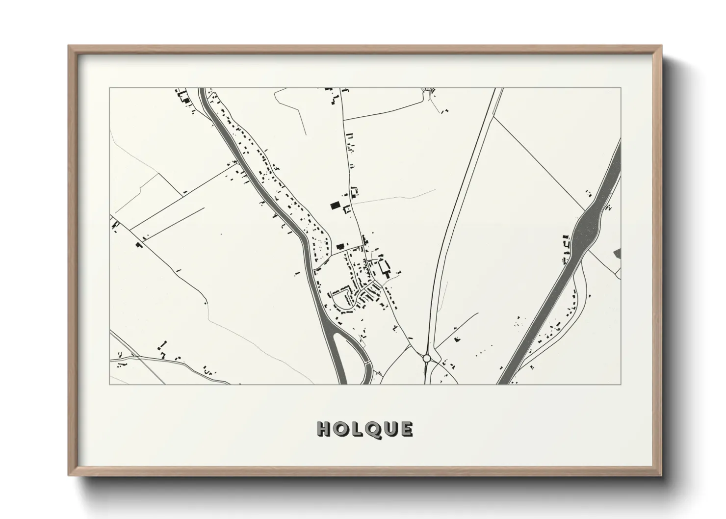 Une affiche de carte sur Holque