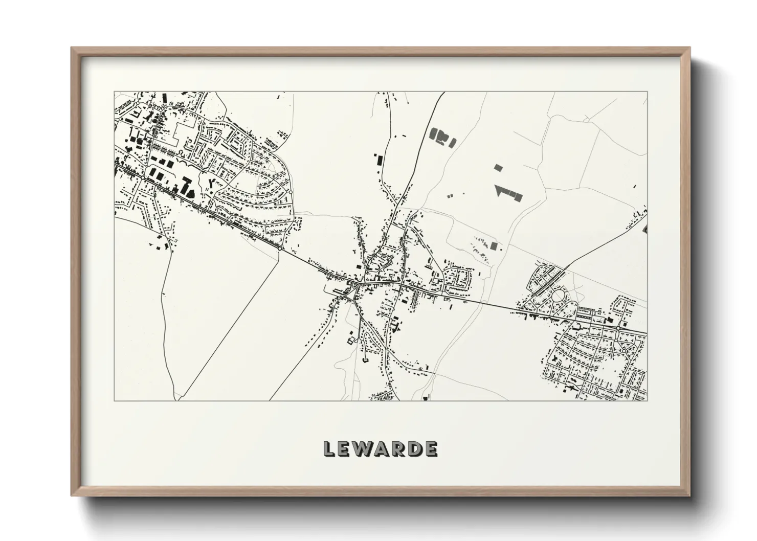 Une affiche de carte sur Lewarde