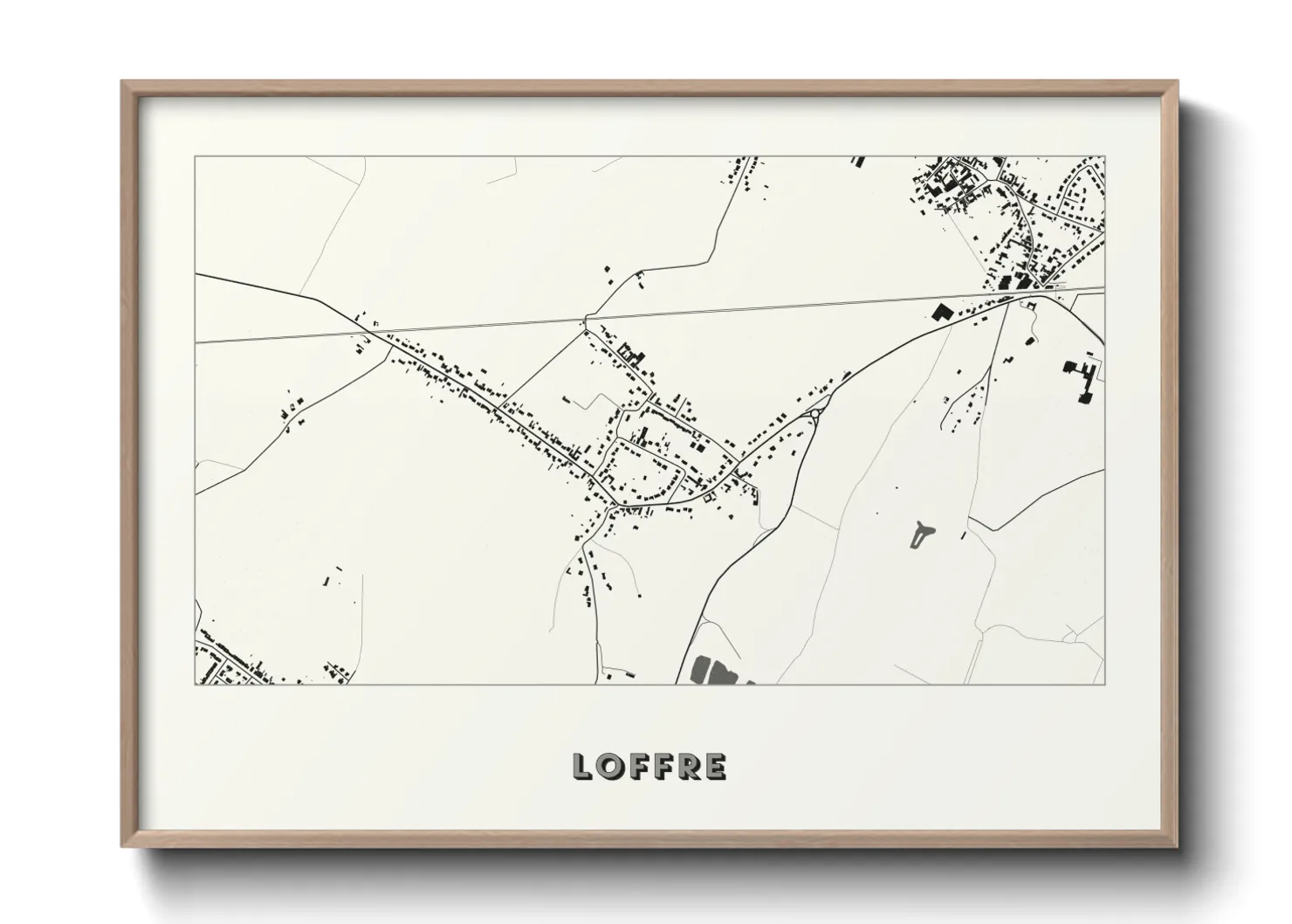 Une affiche de carte sur Loffre