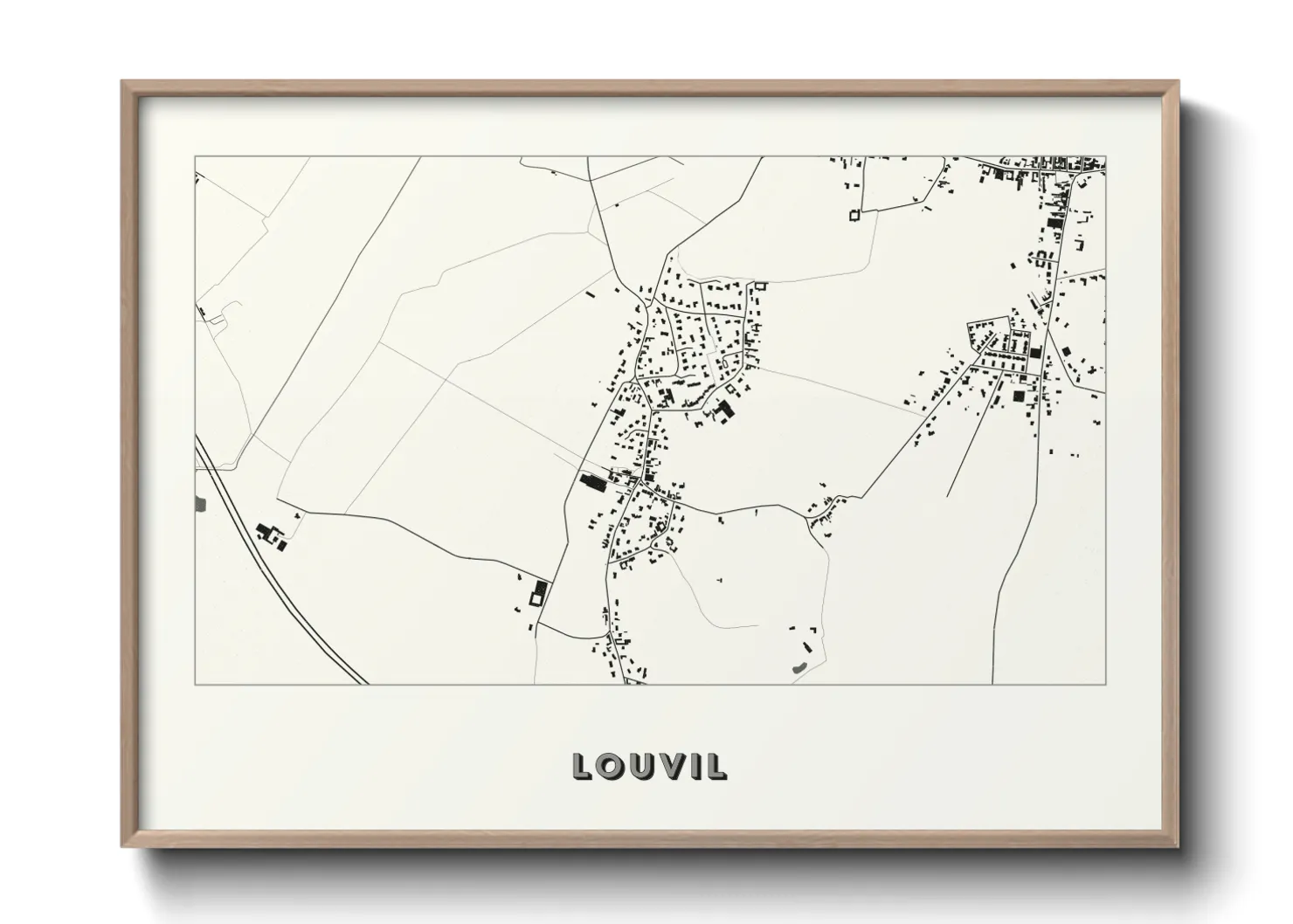 Une affiche de carte sur Louvil
