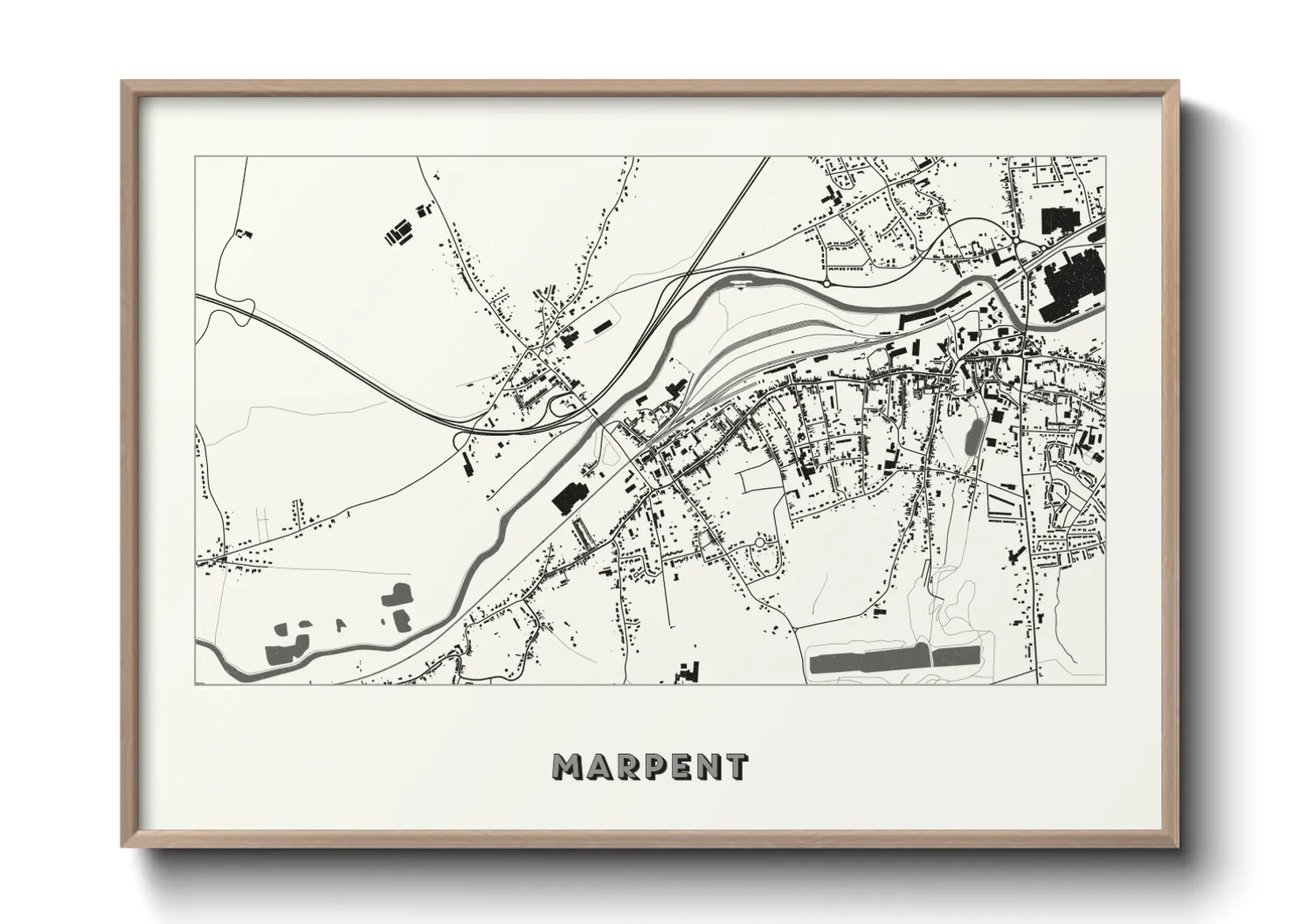 Une affiche de carte sur Marpent