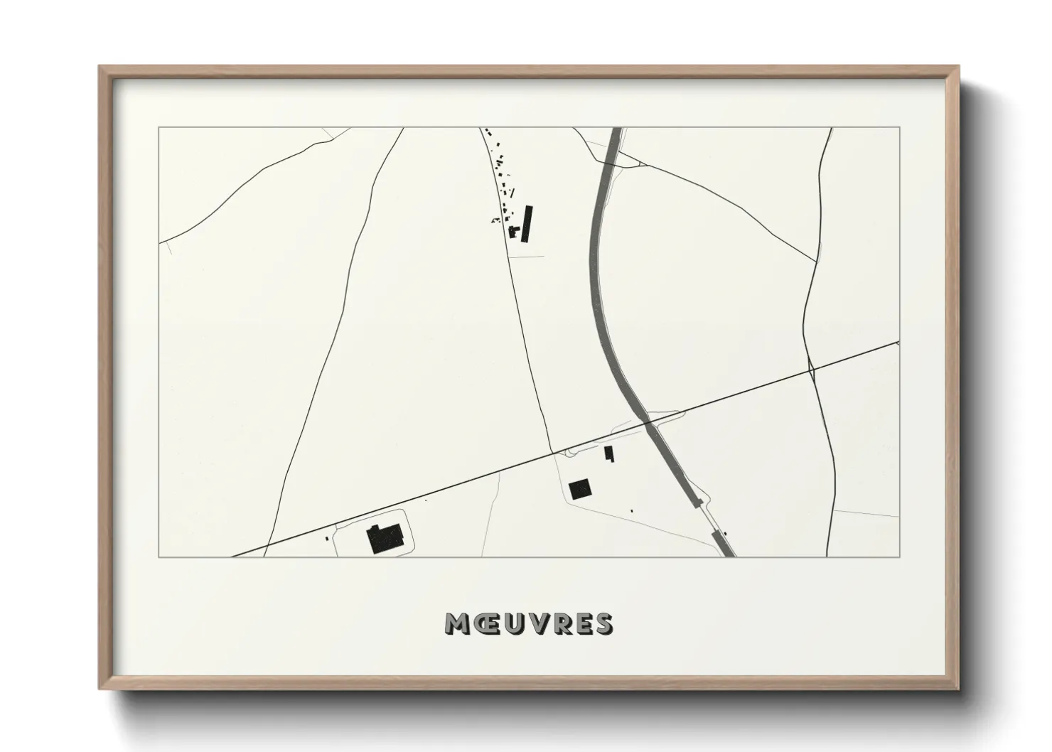 Une affiche de carte sur Mœuvres