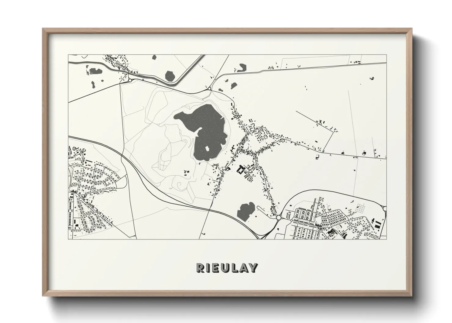 Une affiche de carte sur Rieulay