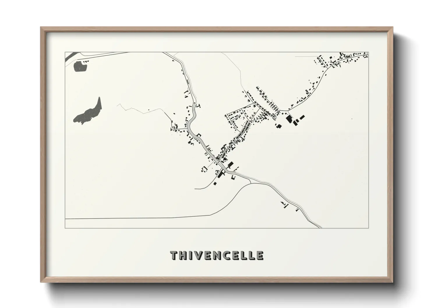 Une affiche de carte sur Thivencelle