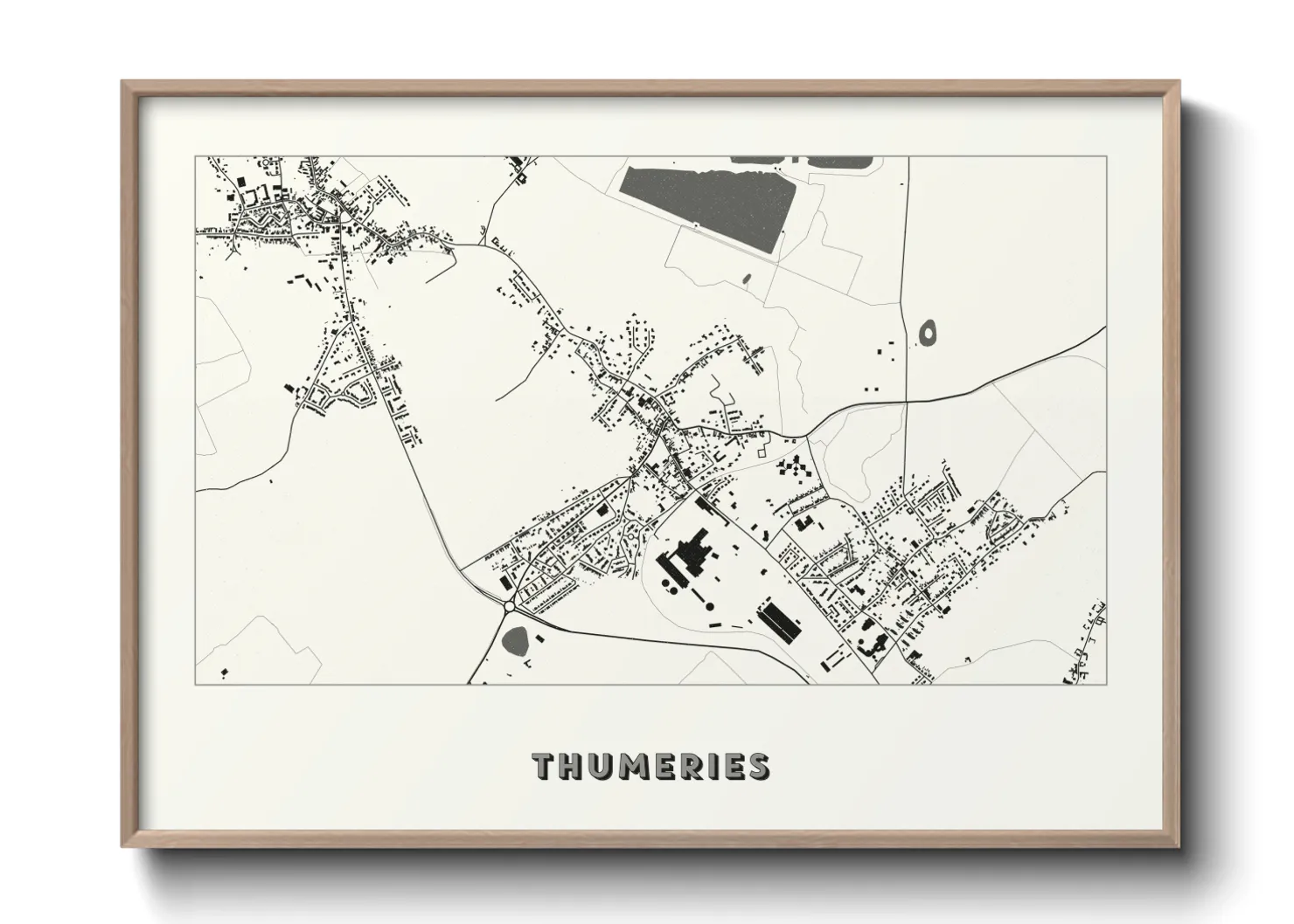 Une affiche de carte sur Thumeries
