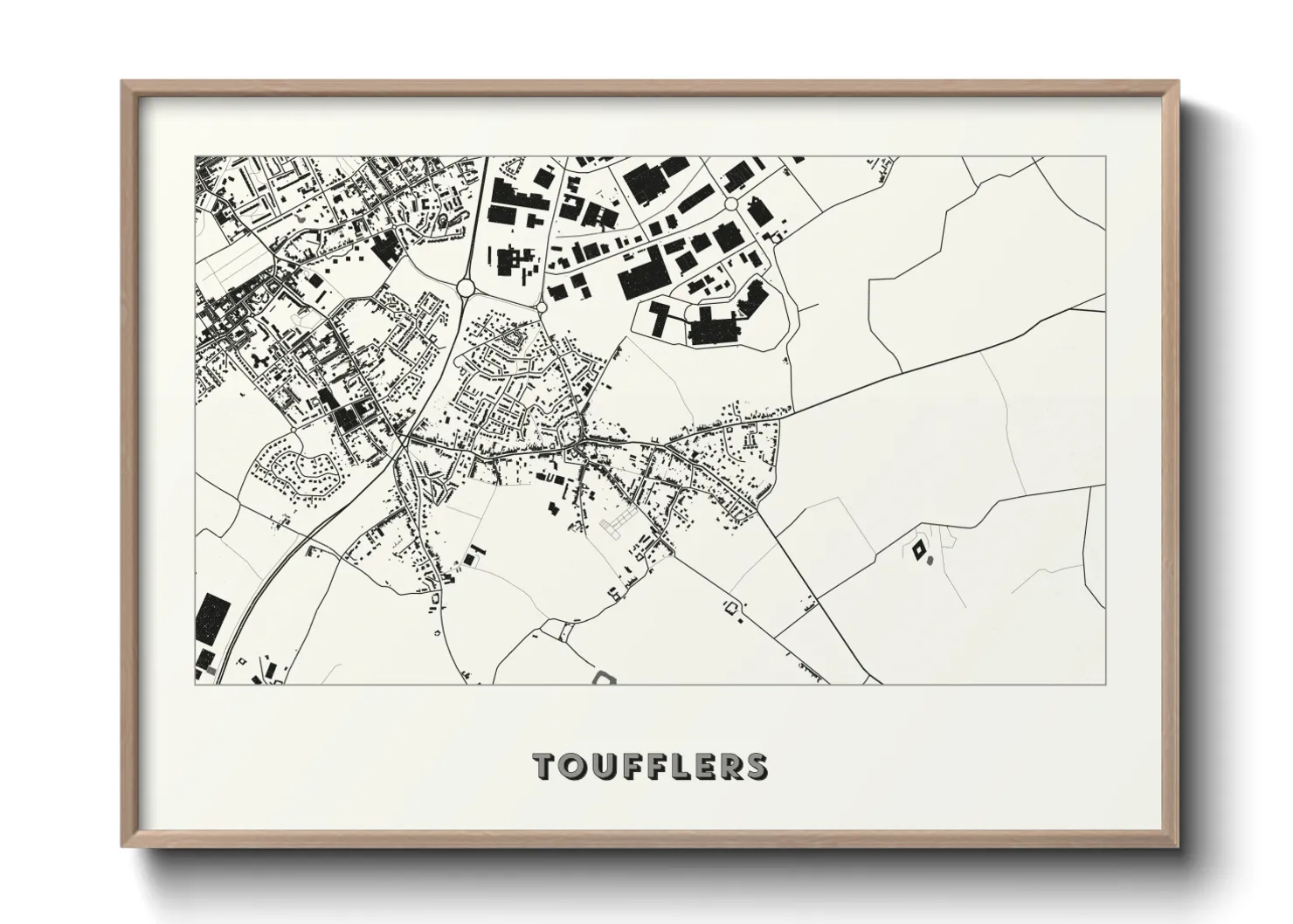 Une affiche de carte sur Toufflers