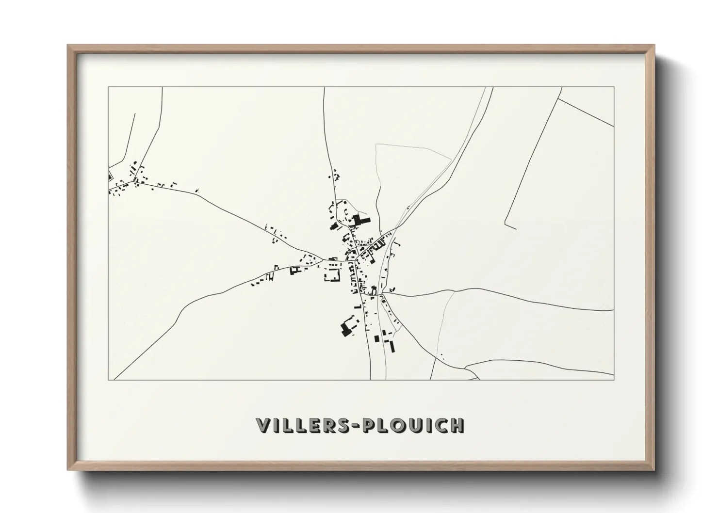 Une affiche de carte sur Villers-Plouich