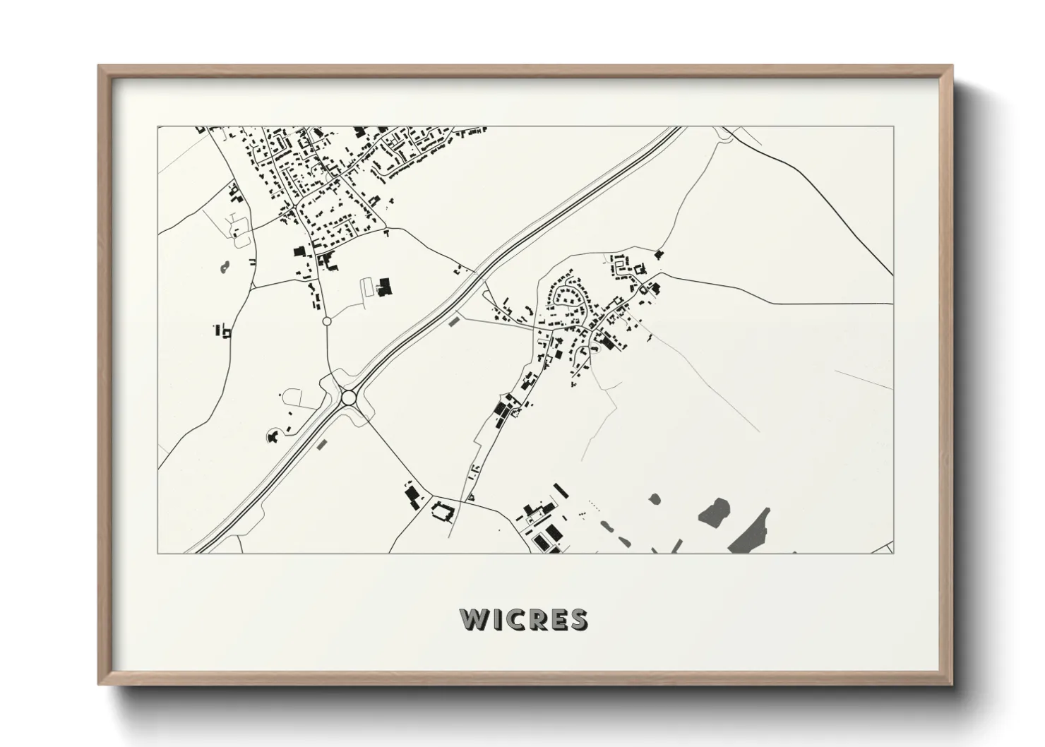Une affiche de carte sur Wicres