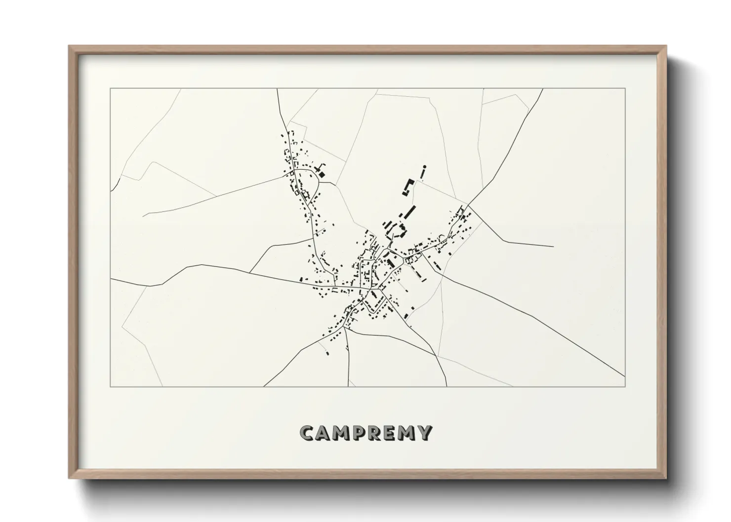 Une affiche de carte sur Campremy