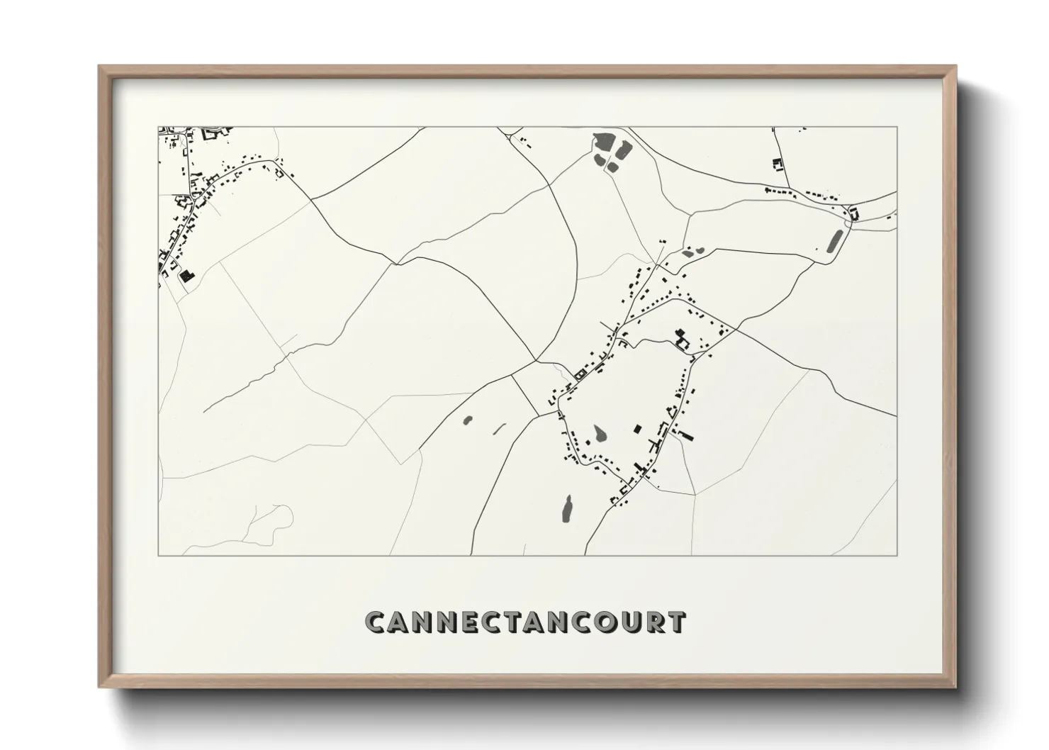Une affiche de carte sur Cannectancourt