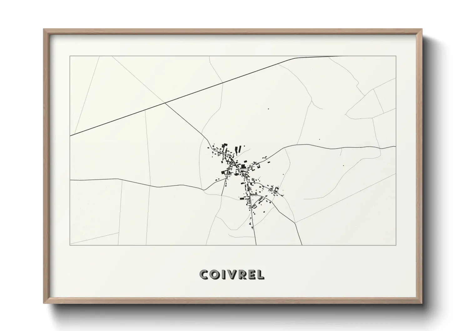 Une affiche de carte sur Coivrel