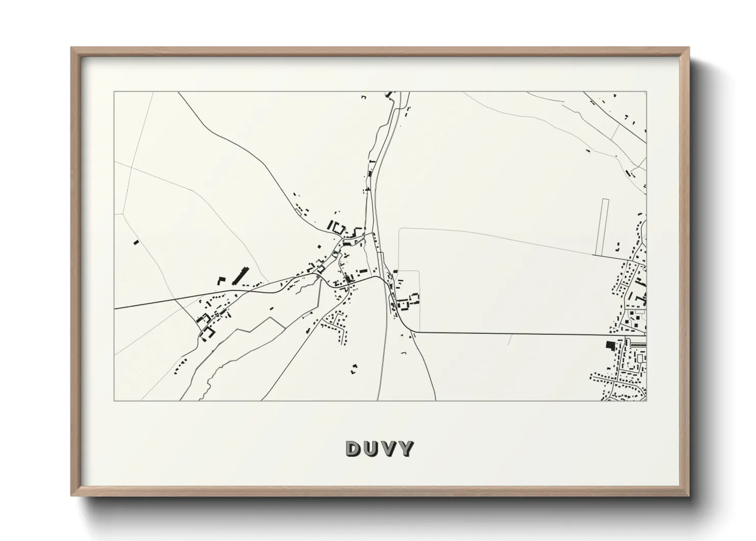 Une affiche de carte sur Duvy