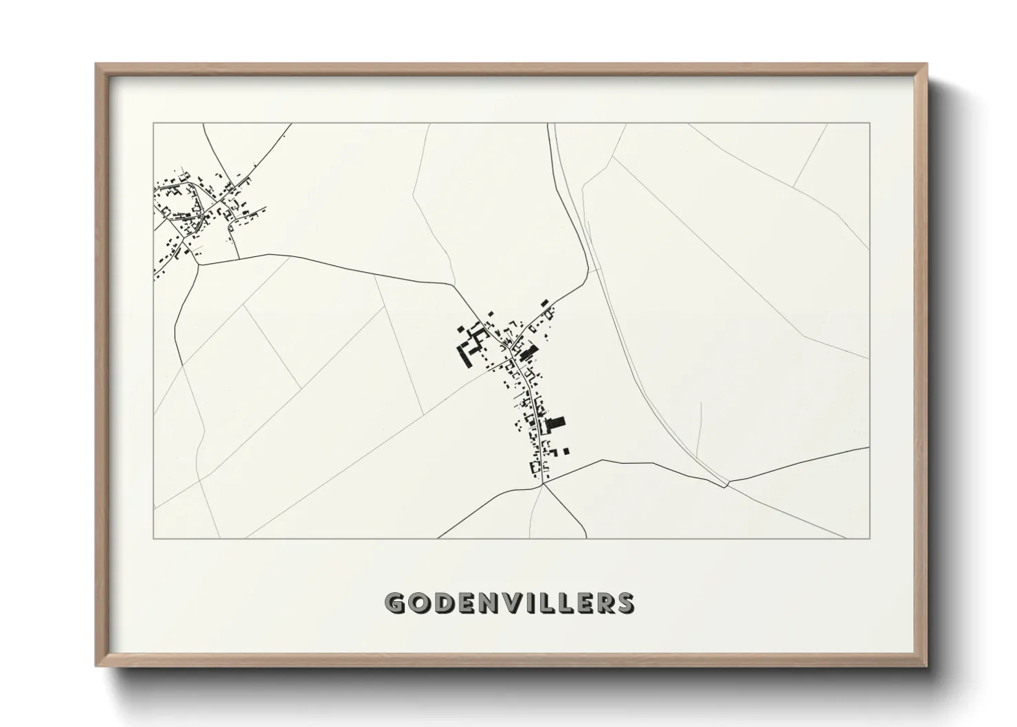 Une affiche de carte sur Godenvillers